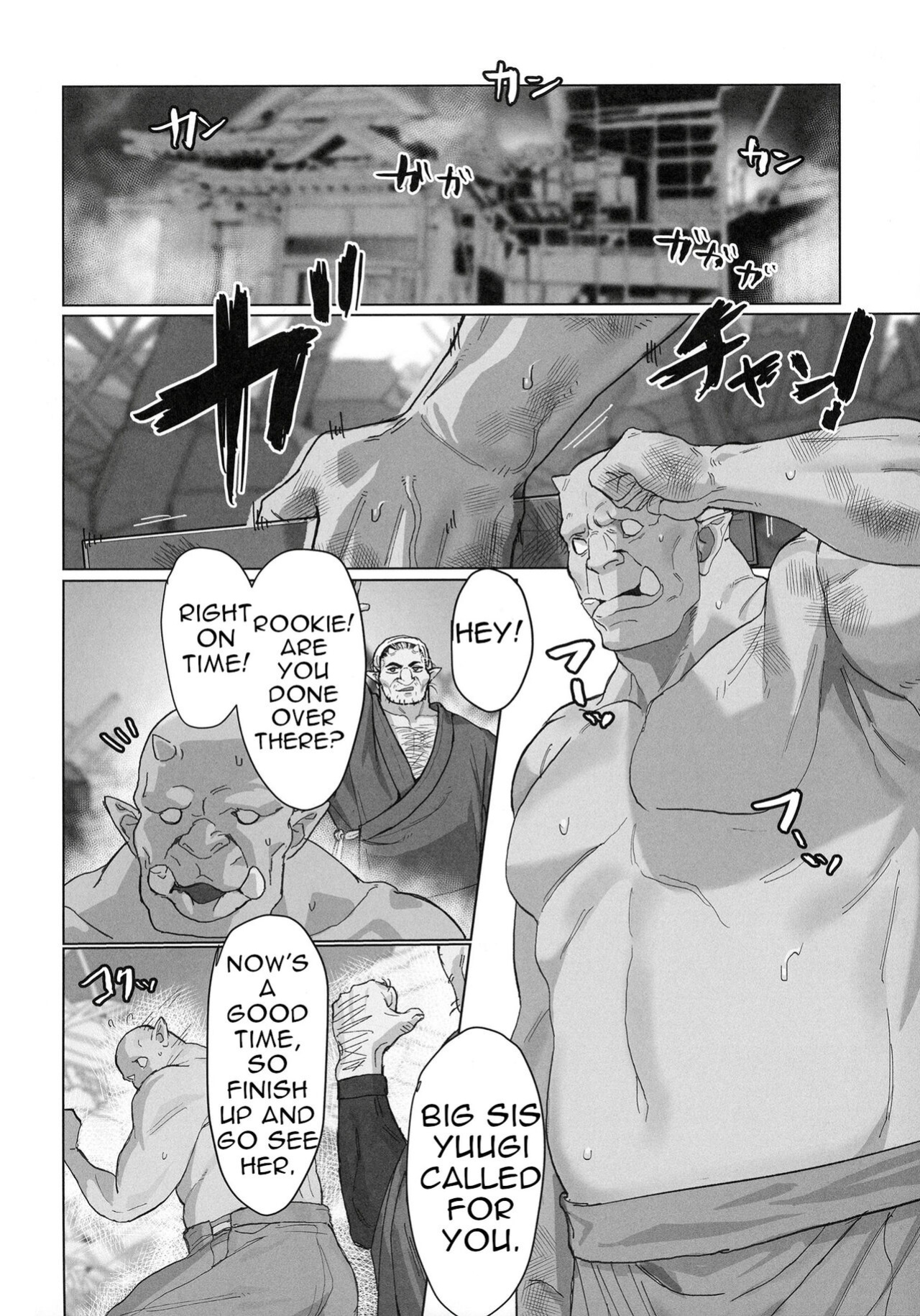 Yuugi Locked In A Grapple With An Orc 2 + cg draft