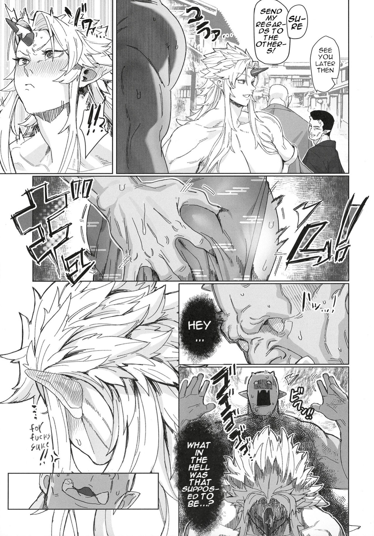 Yuugi Locked In A Grapple With An Orc 2 + cg draft