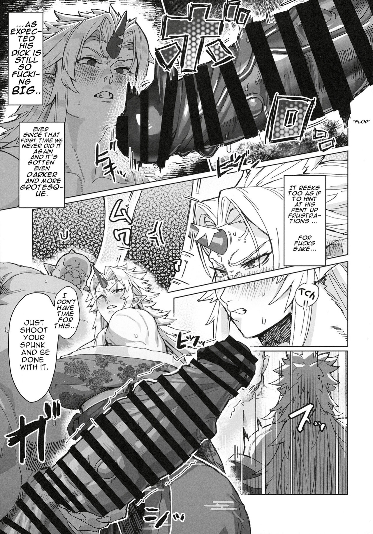 Yuugi Locked In A Grapple With An Orc 2 + cg draft