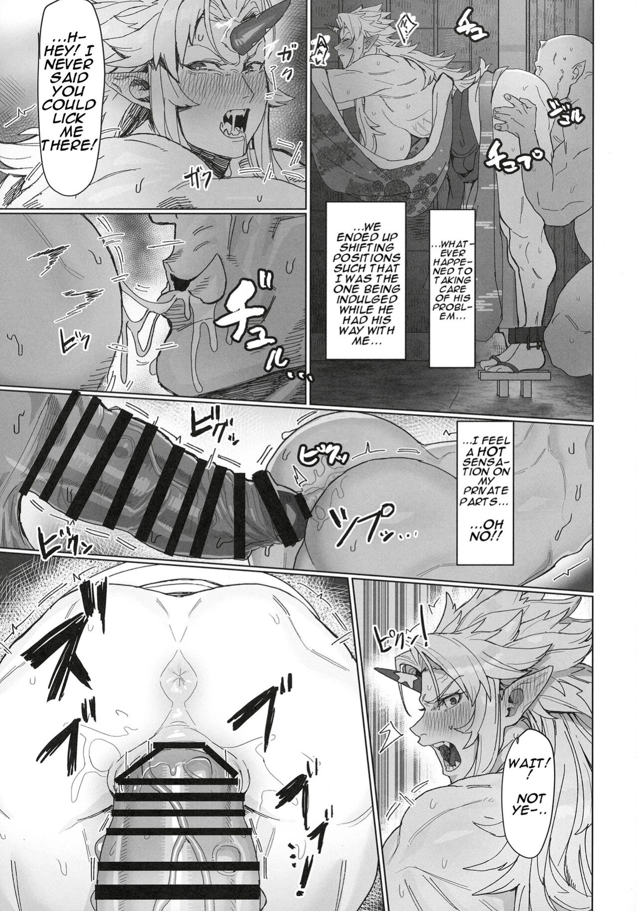 Yuugi Locked In A Grapple With An Orc 2 + cg draft