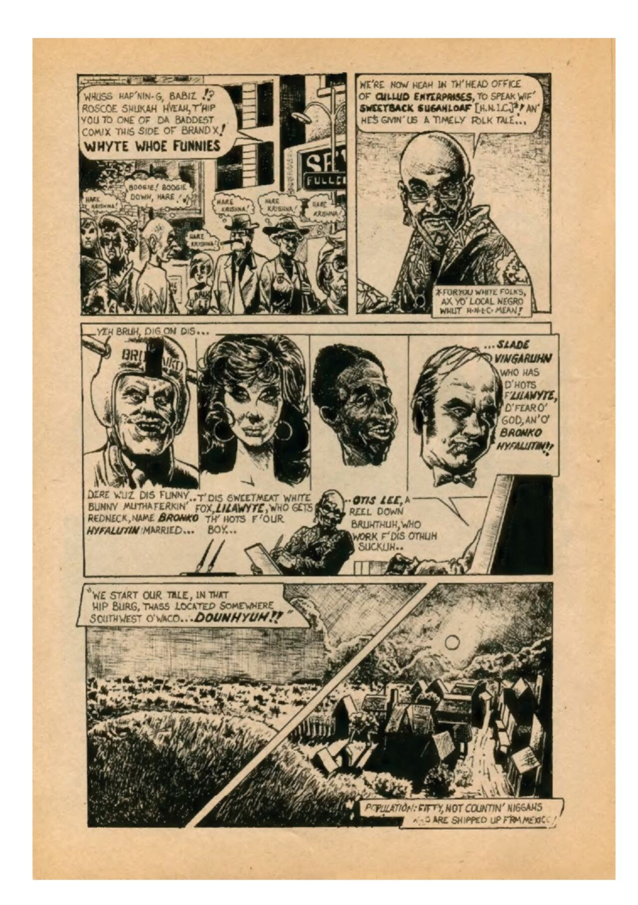 White Whore Funnies #1 (1975)