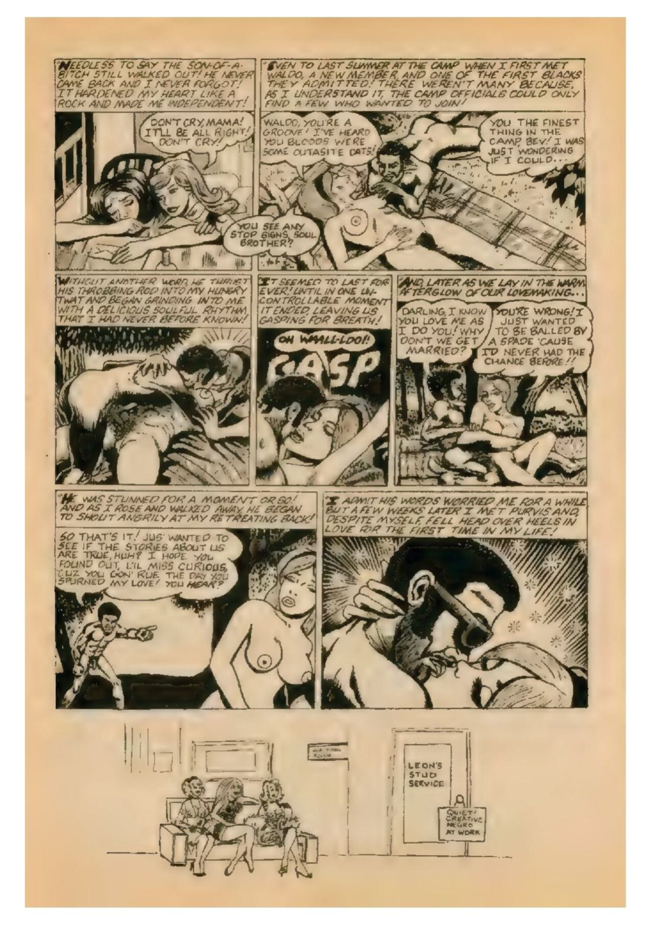 White Whore Funnies #1 (1975)