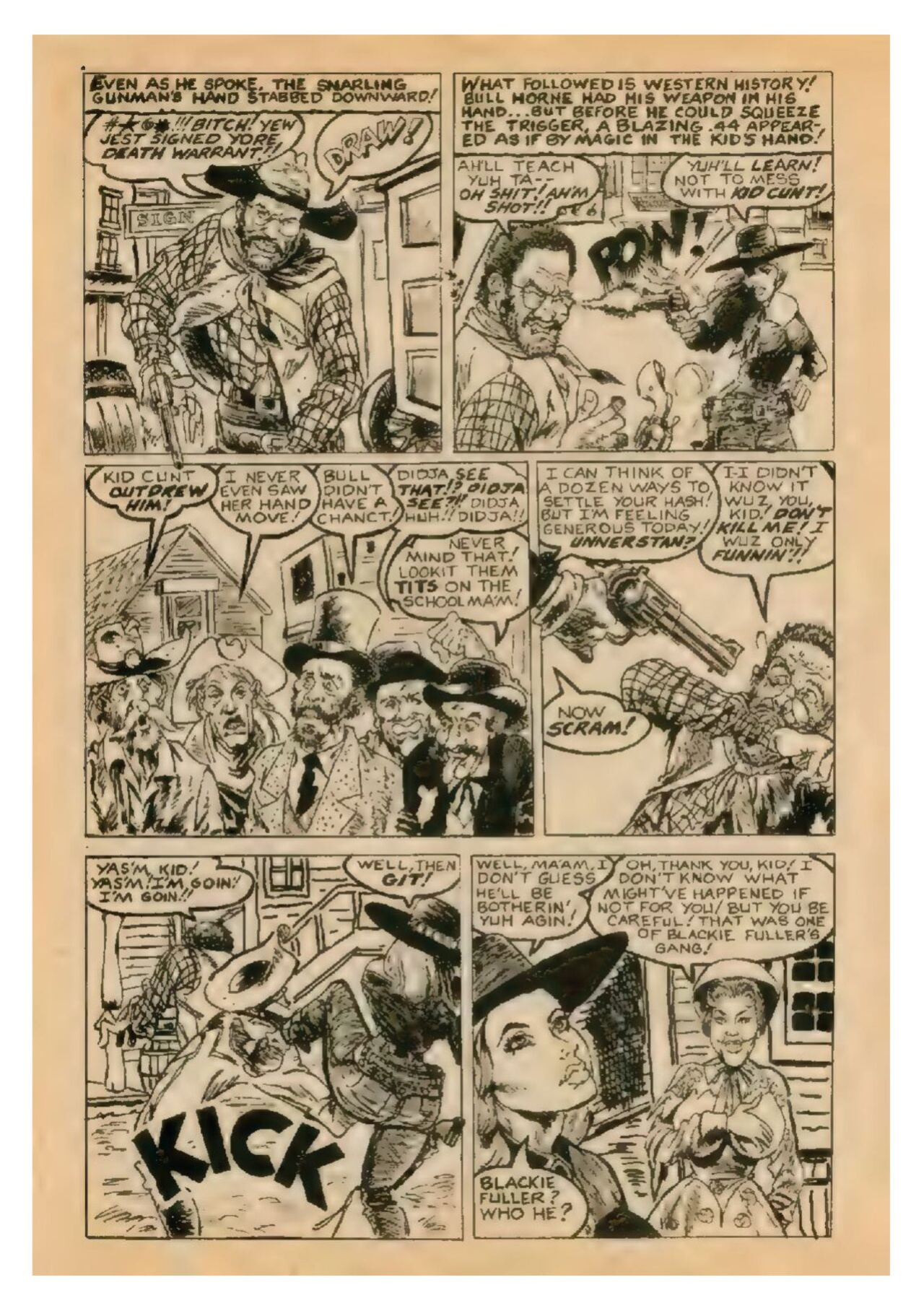 White Whore Funnies #1 (1975)