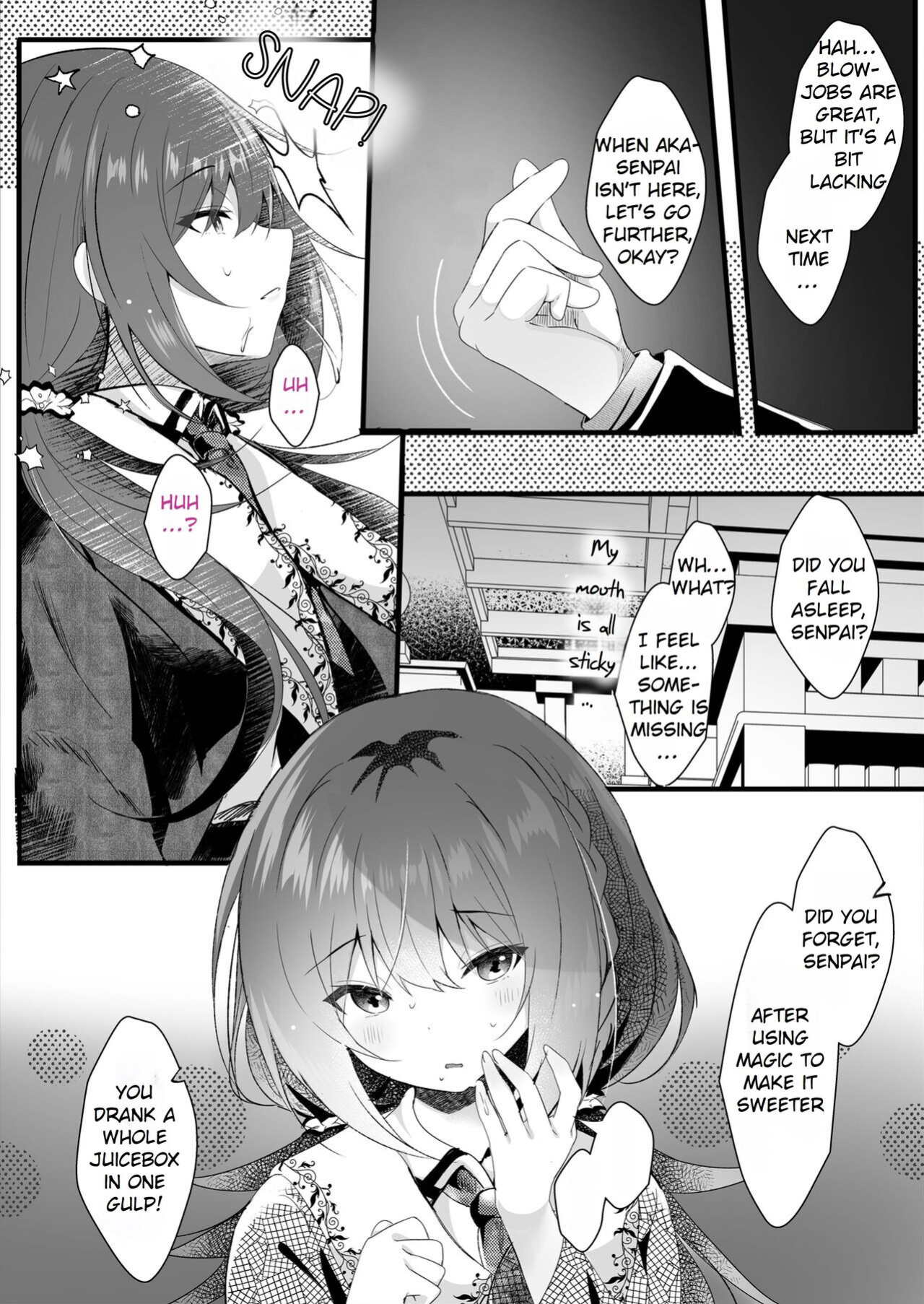 [Rocomani (Manatsu)] Kareshi Mochi no Sekenshirazu na Senpai o Saimin de Kuruwasu | Hypnotizing My Senpai, Who Has a Boyfriend, And Driving Her Crazy For Sex [Rei Scans]