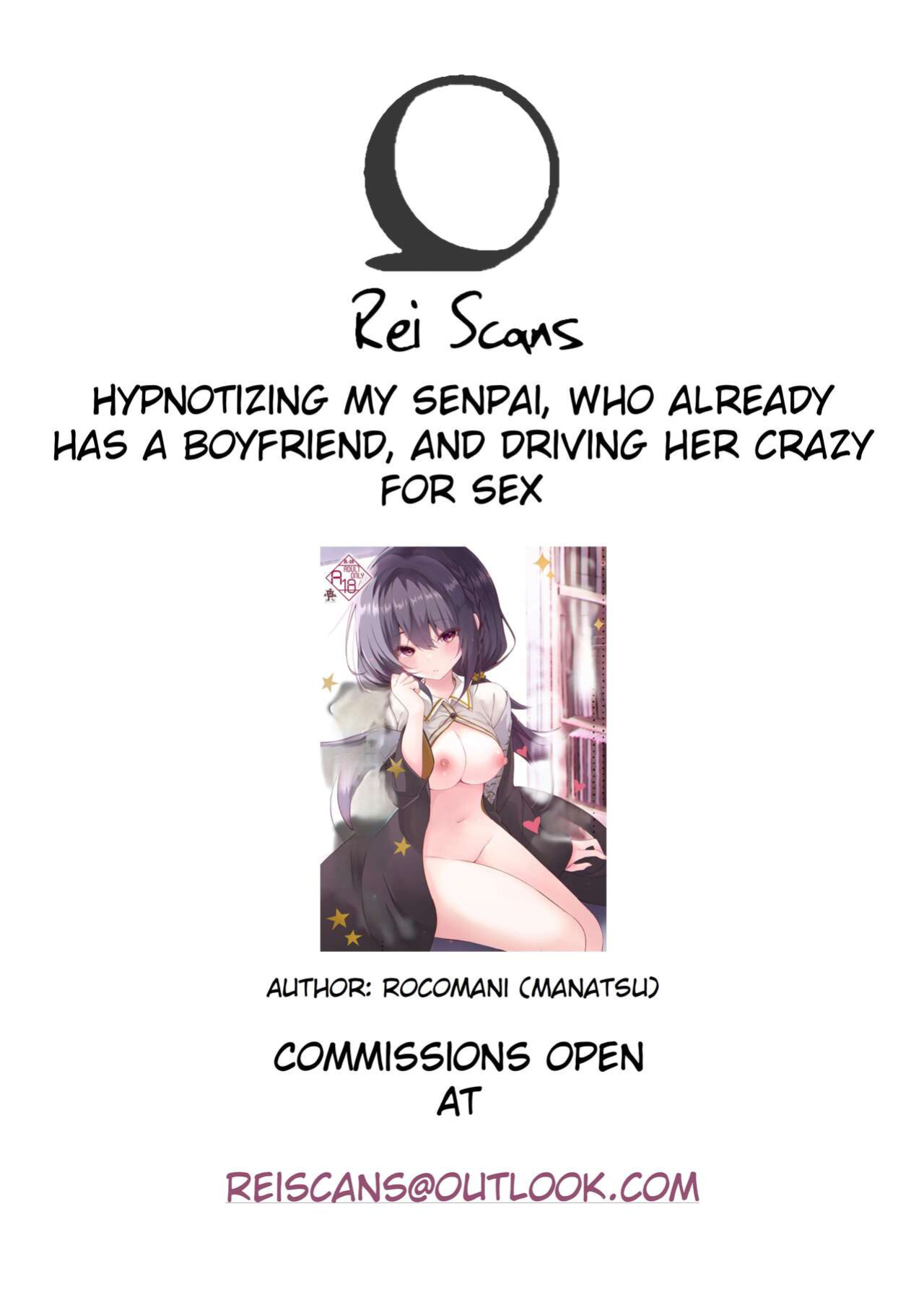 [Rocomani (Manatsu)] Kareshi Mochi no Sekenshirazu na Senpai o Saimin de Kuruwasu | Hypnotizing My Senpai, Who Has a Boyfriend, And Driving Her Crazy For Sex [Rei Scans]