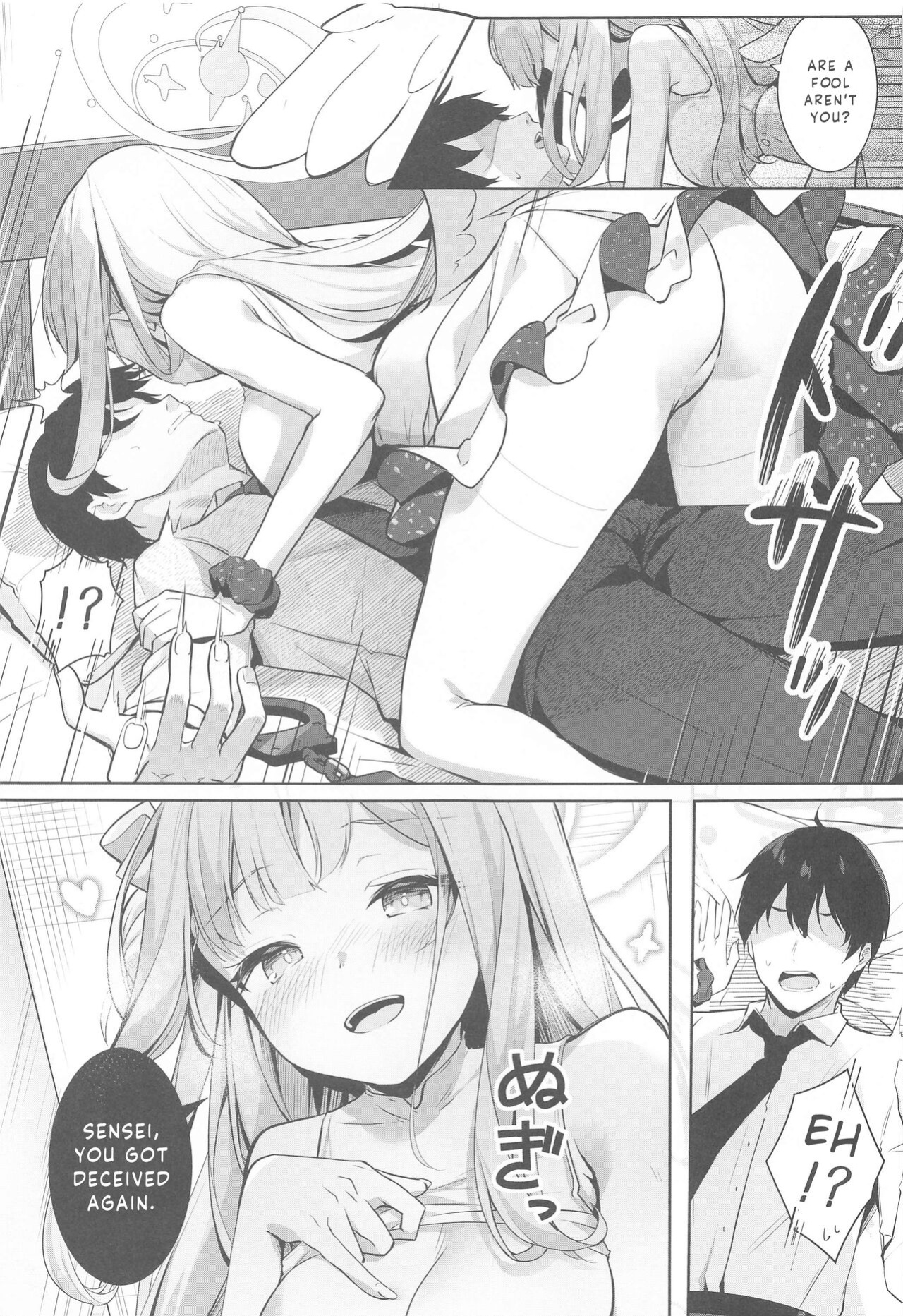(C102) [Kinokomu Kami (Kinokomushi)] Sensei wa, Damasaretanda yo. | Sensei, you got deceived (Blue Archive) [Entropy]