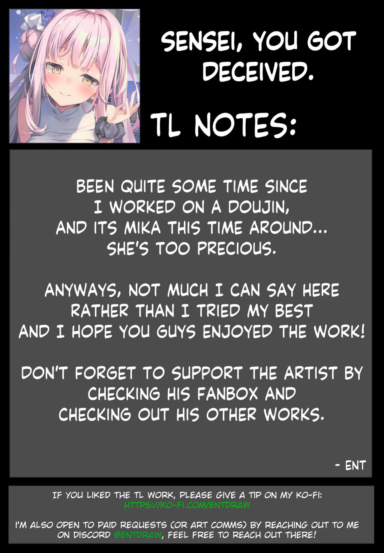 (C102) [Kinokomu Kami (Kinokomushi)] Sensei wa, Damasaretanda yo. | Sensei, you got deceived (Blue Archive) [Entropy]