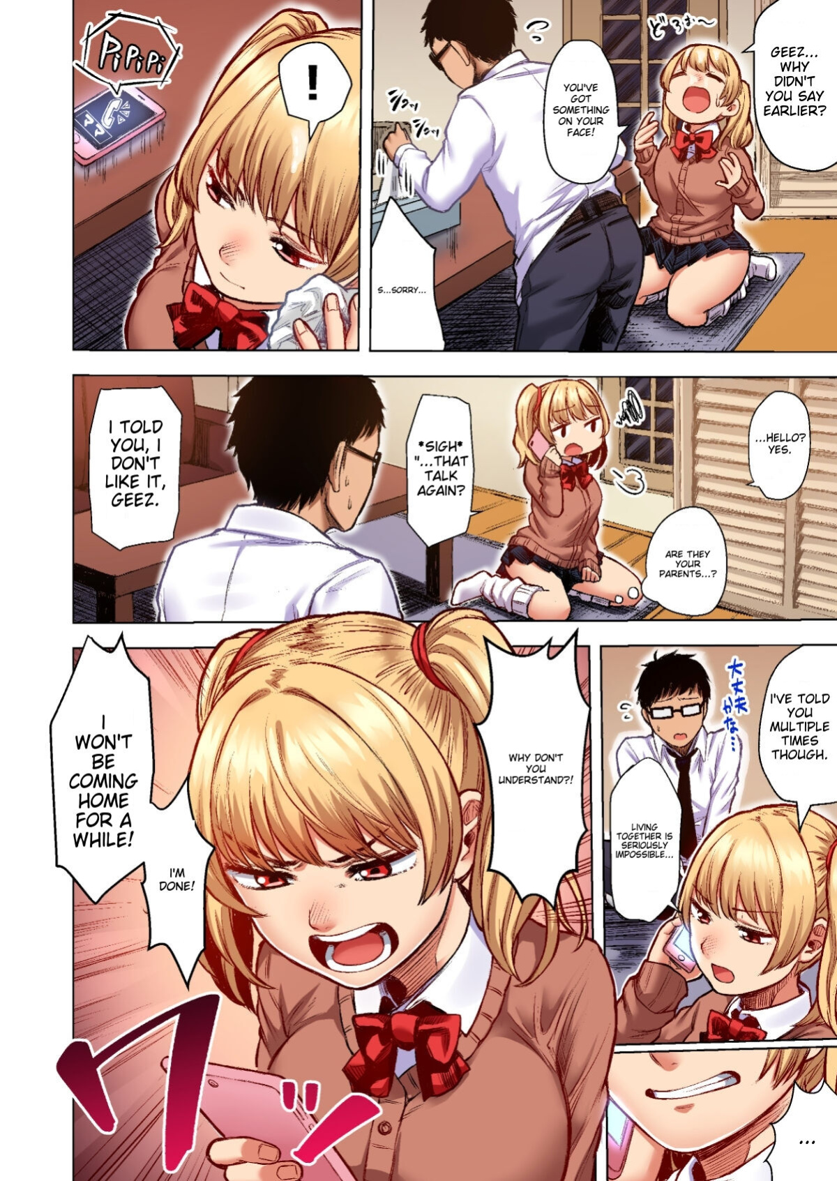 [Doushoku (Omizu Chihiro)] Wakeari JK Iede shita Gal o Kattemita Kekka! 1+2 Full Color Gappon-ban