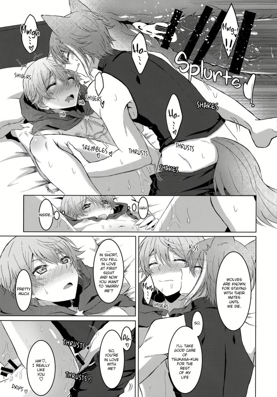 (Meguru Itsuka no STAGE! Hoshi ni Negai o. 2022) [Mogitate Smelt Ika (torimochiko)] Ookami ni Aka (Project Sekai) [Kasatsun]