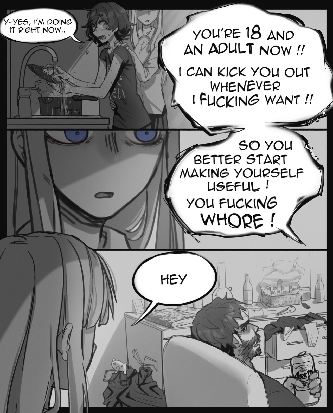 [popopoka] Blind Girl invites Blondie over