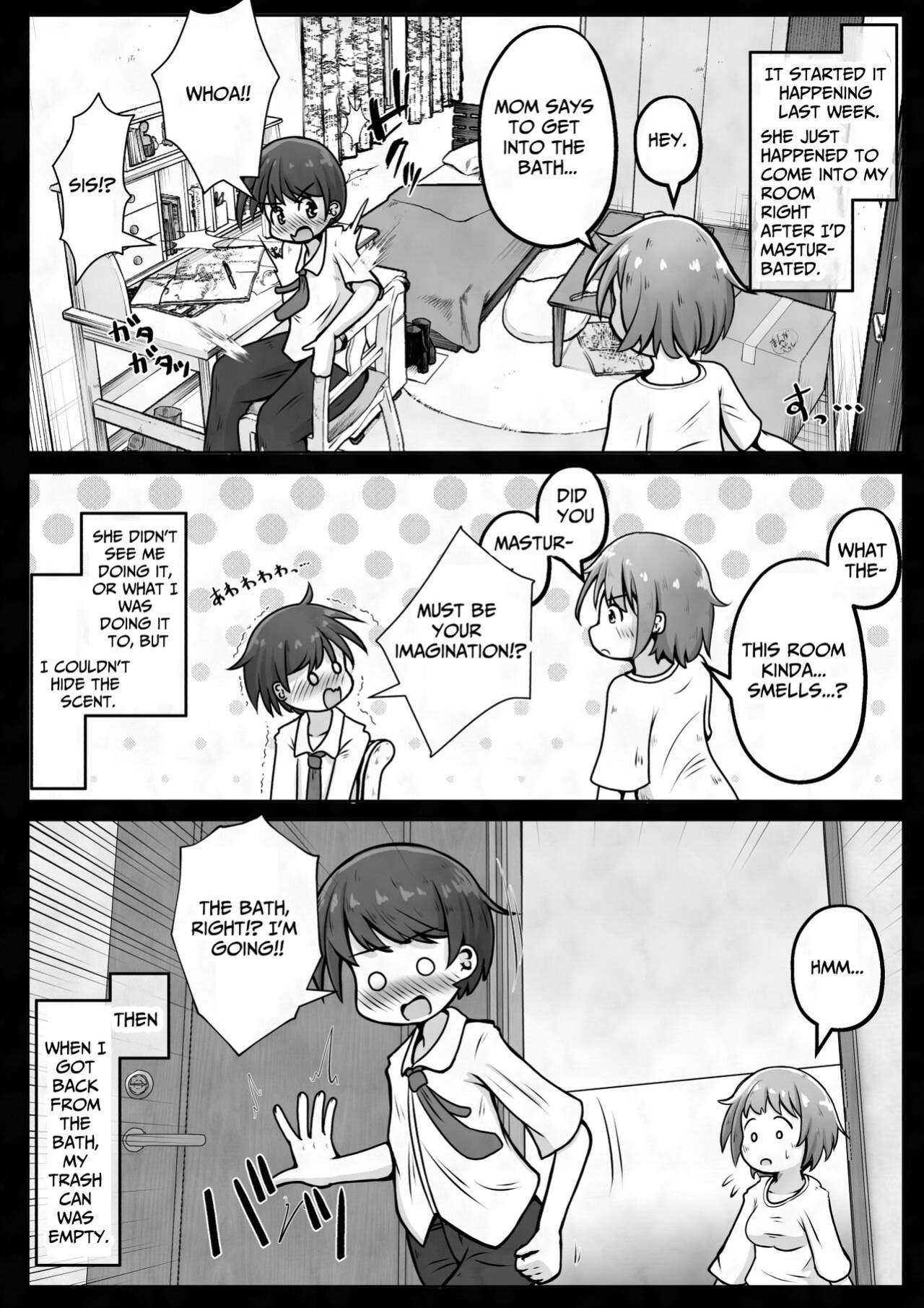 [Ecchi Ecchi Daifuku (Neko Daifuku)] I want my sister to stop making me take off my pants without permission and masturbate with the smell of dirt! [TsukiNet]