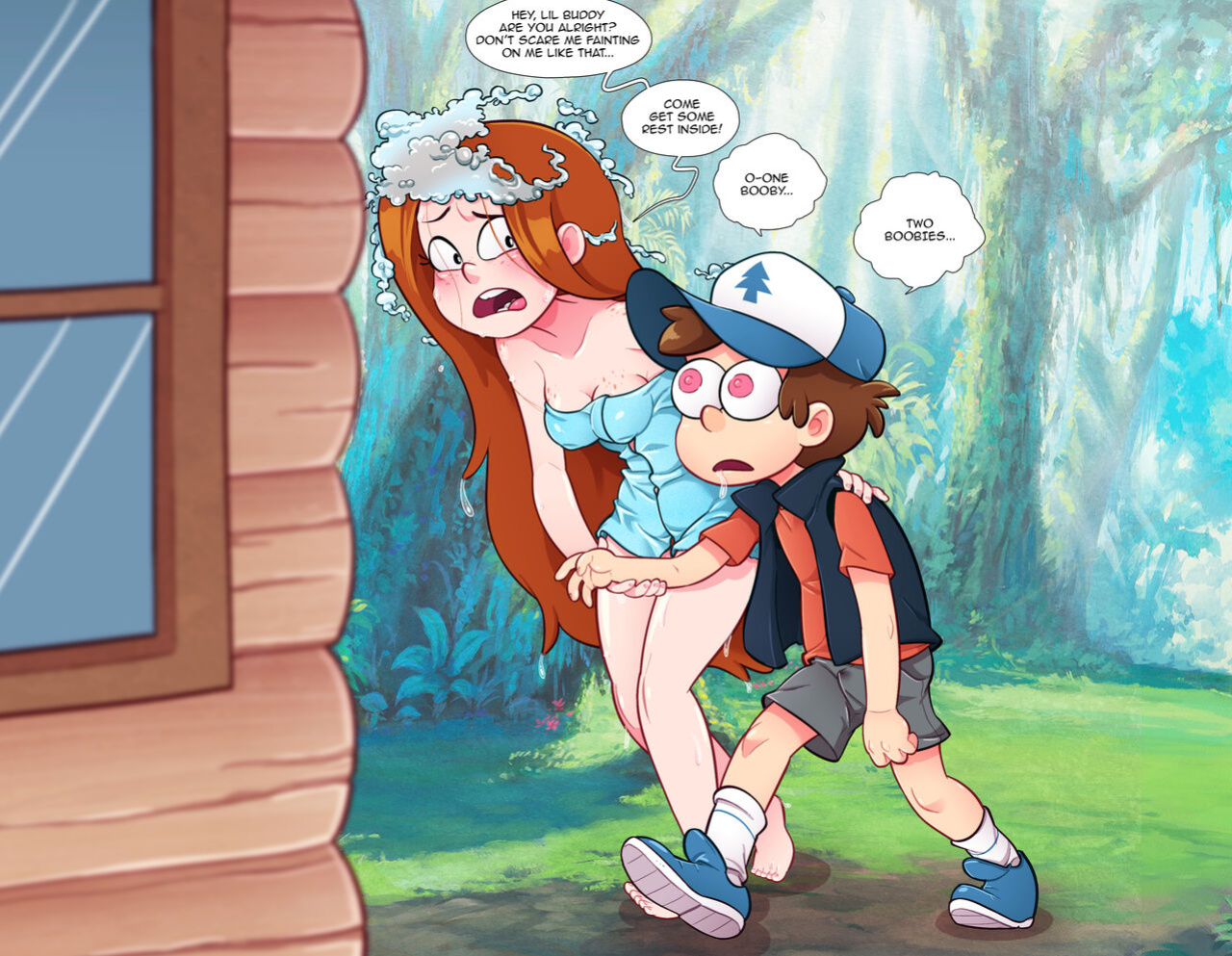 [ENF-Lover] Dipper Peepin' + extra sketches (Gravity Falls)
