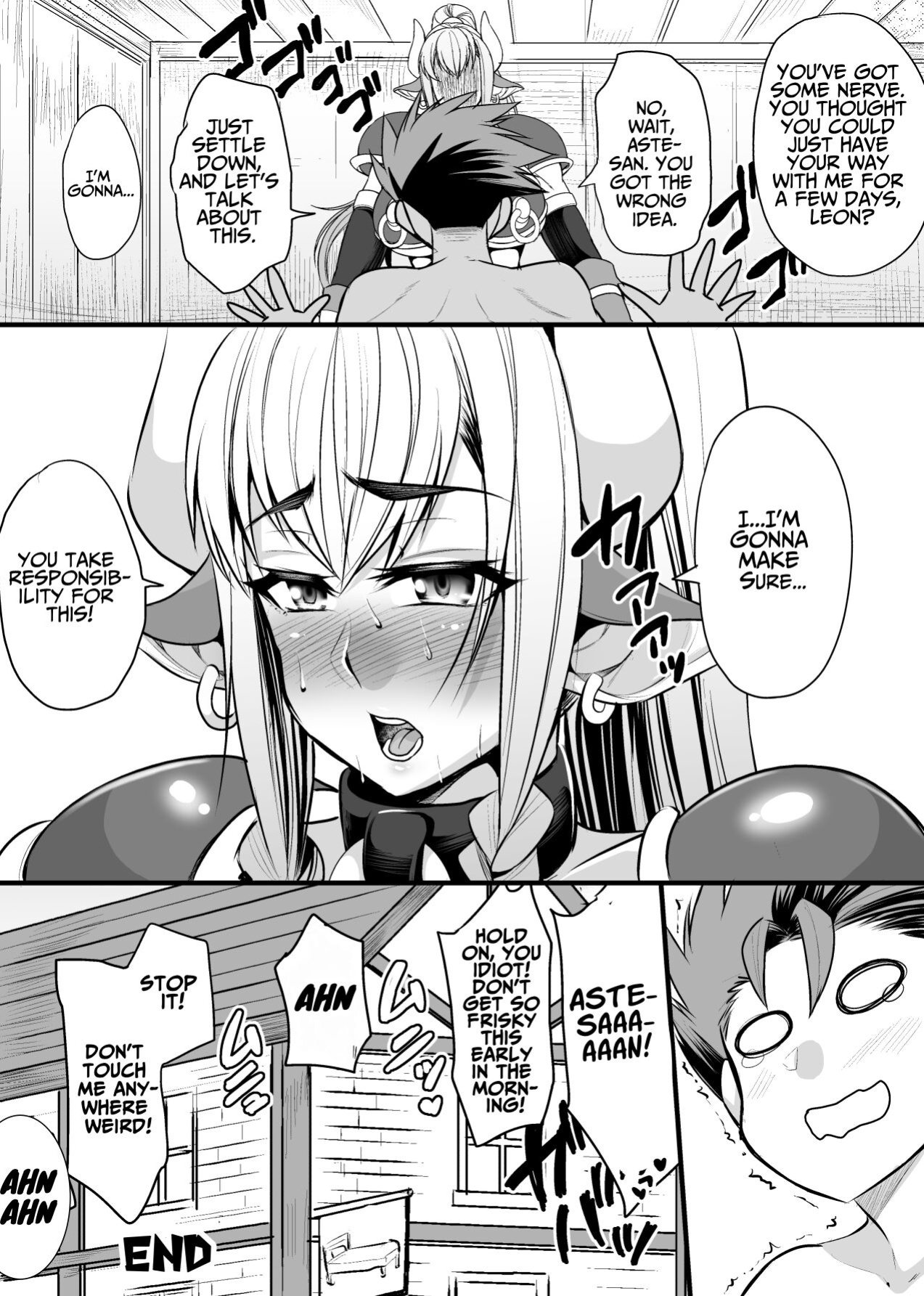 [Houkago Inokorigumi (Nishida Megane)] Hatsujou Ushichichi Senshi Asute-san | Aste The Milk Warrior in Heat [ジゲッチ]