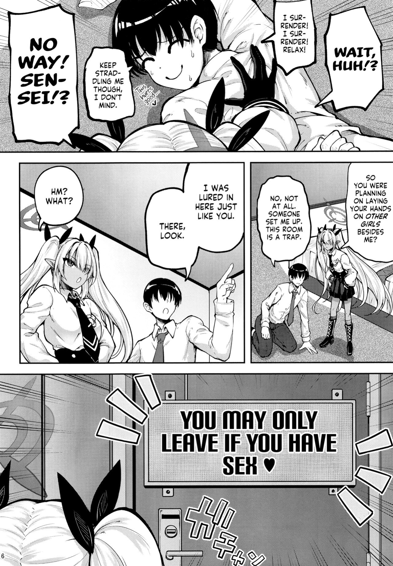 [Mugen@WORKS (Akiduki Akina) Iori to ×× Shinai to Derenai Heya | The Room You Can Only Leave If You Fuck Iori! (Blue Archive) [Shiromaru]