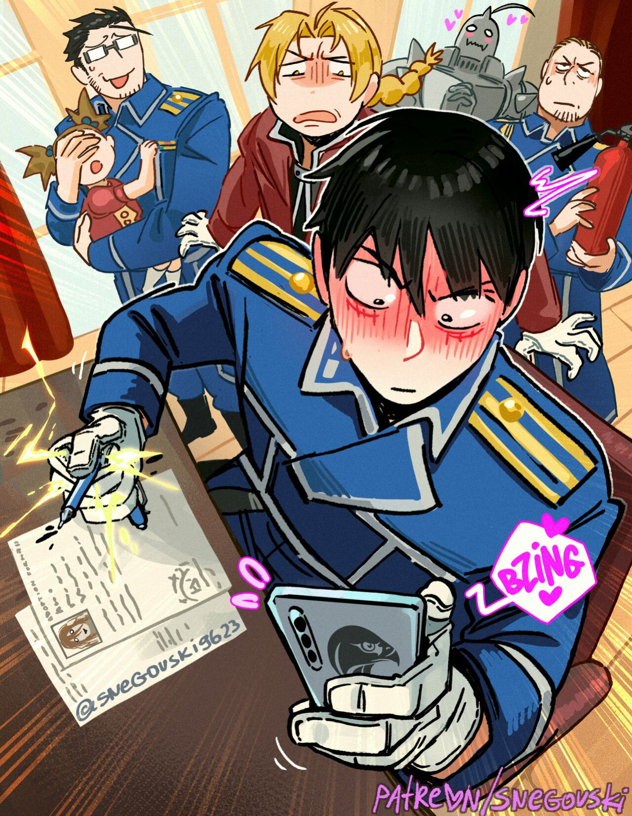 [Snegovski] Roy Mustang x Riza Hawkeye (Fullmetal Alchemist)