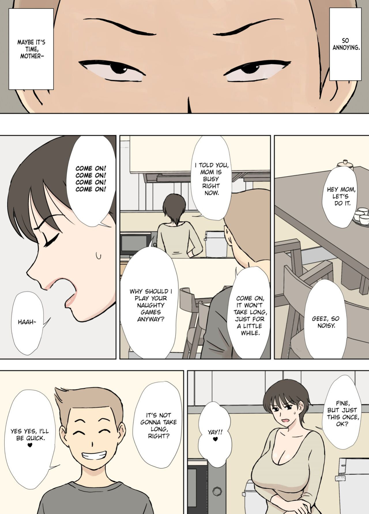 Urakan] Numa Haha Wanpaku Musuko no Mama Ijiri | Trapped Mother: Naughty Son Playing With His Mom [Chalklog]