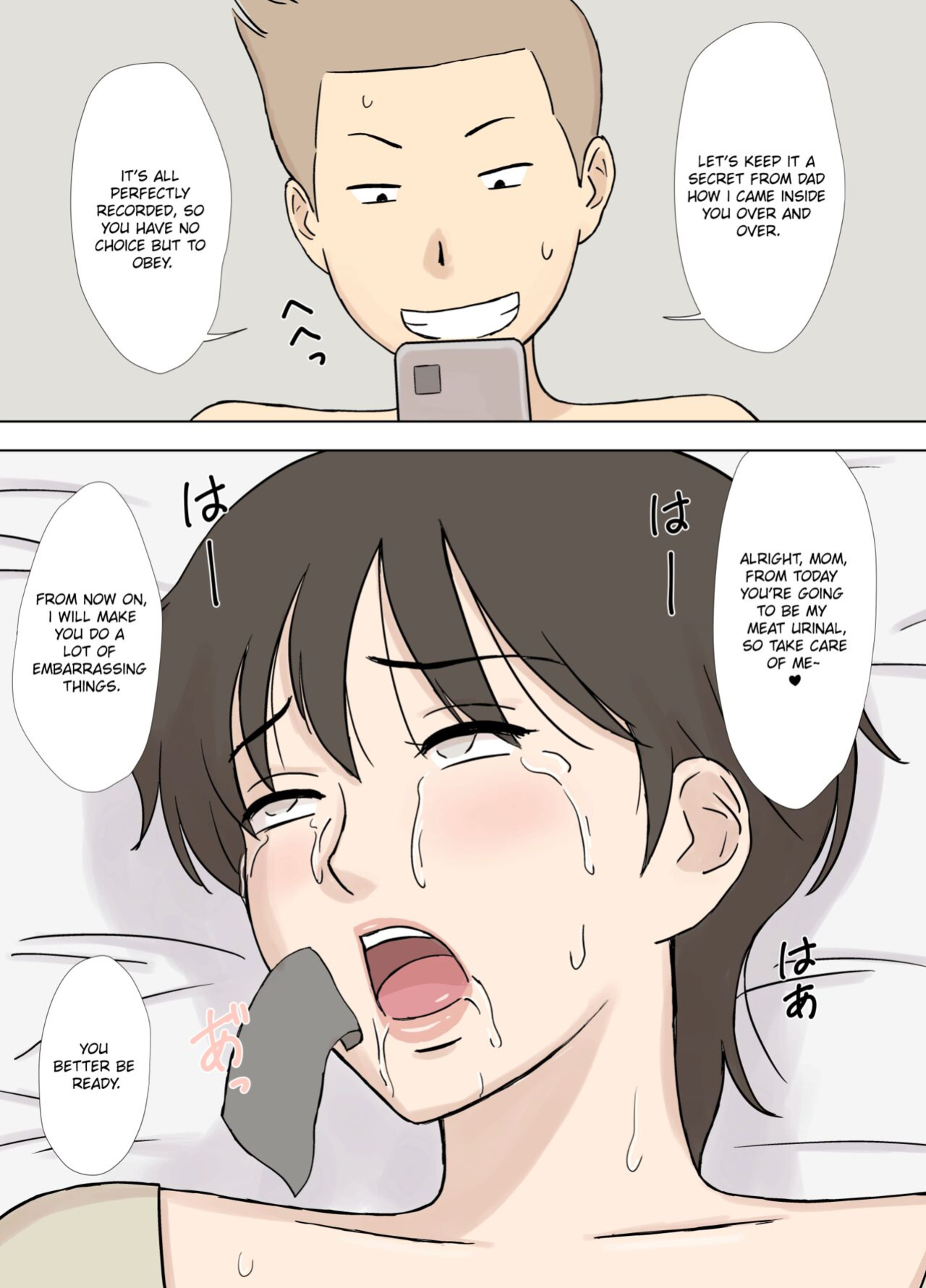 Urakan] Numa Haha Wanpaku Musuko no Mama Ijiri | Trapped Mother: Naughty Son Playing With His Mom [Chalklog]