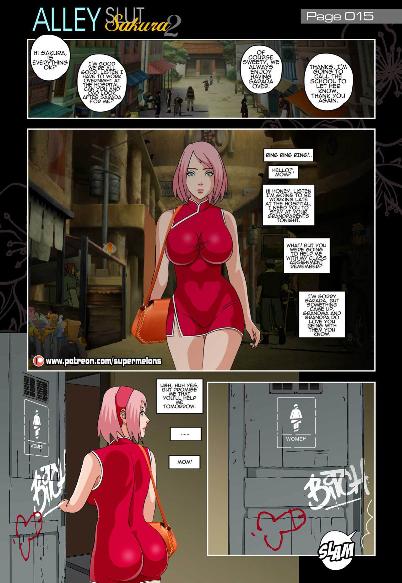 [Super Melons] Alley Slut Sakura 2 [ENG]