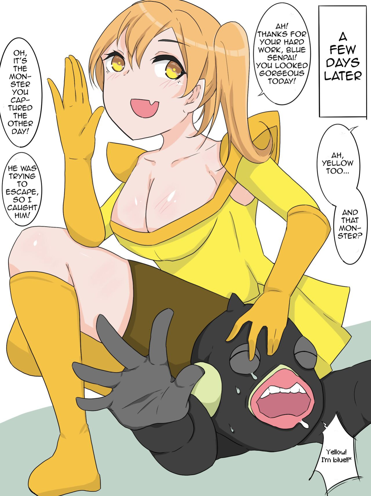 [Chihiro] Superheroine from a Sentai series Swaps Bodies with a Low-ranking Combatant
