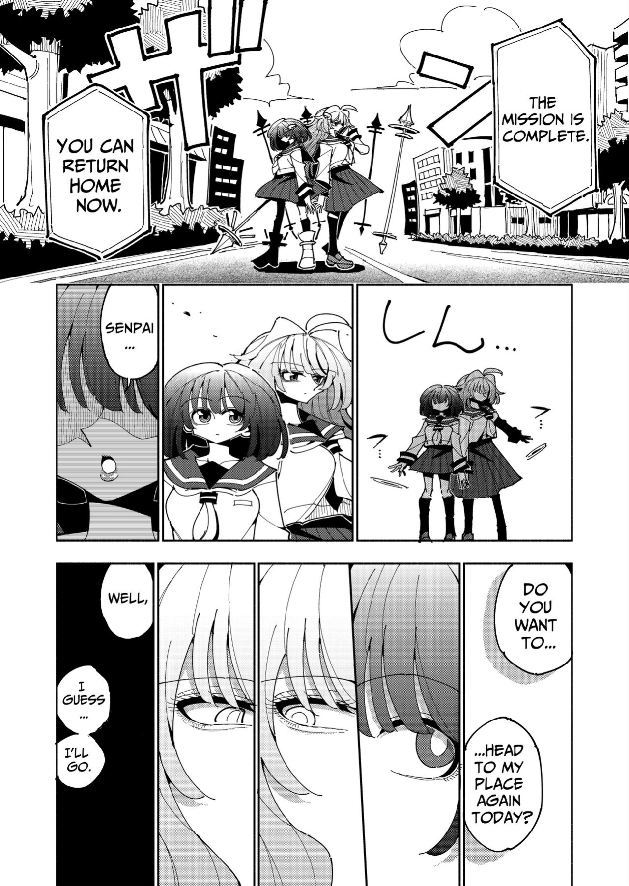 [7 Colored LED (Nekonso)] Shizuku to Shiori-Senpai ga Akuochi Futanari Kaizou Sareta node Watashi ga Shasei o Kanri Shimasu!- 2 | Shizuku & Shiori ~It's Up to Me To Service Futanari-modified Senpai!~ 2 [Pink Glass TL]