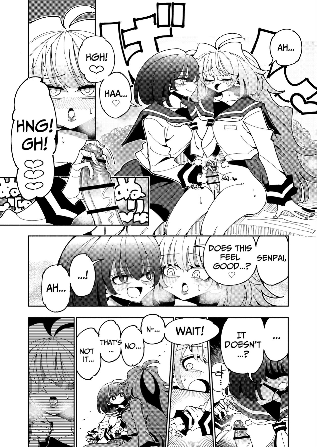 [7 Colored LED (Nekonso)] Shizuku to Shiori-Senpai ga Akuochi Futanari Kaizou Sareta node Watashi ga Shasei o Kanri Shimasu!- 2 | Shizuku & Shiori ~It's Up to Me To Service Futanari-modified Senpai!~ 2 [Pink Glass TL]