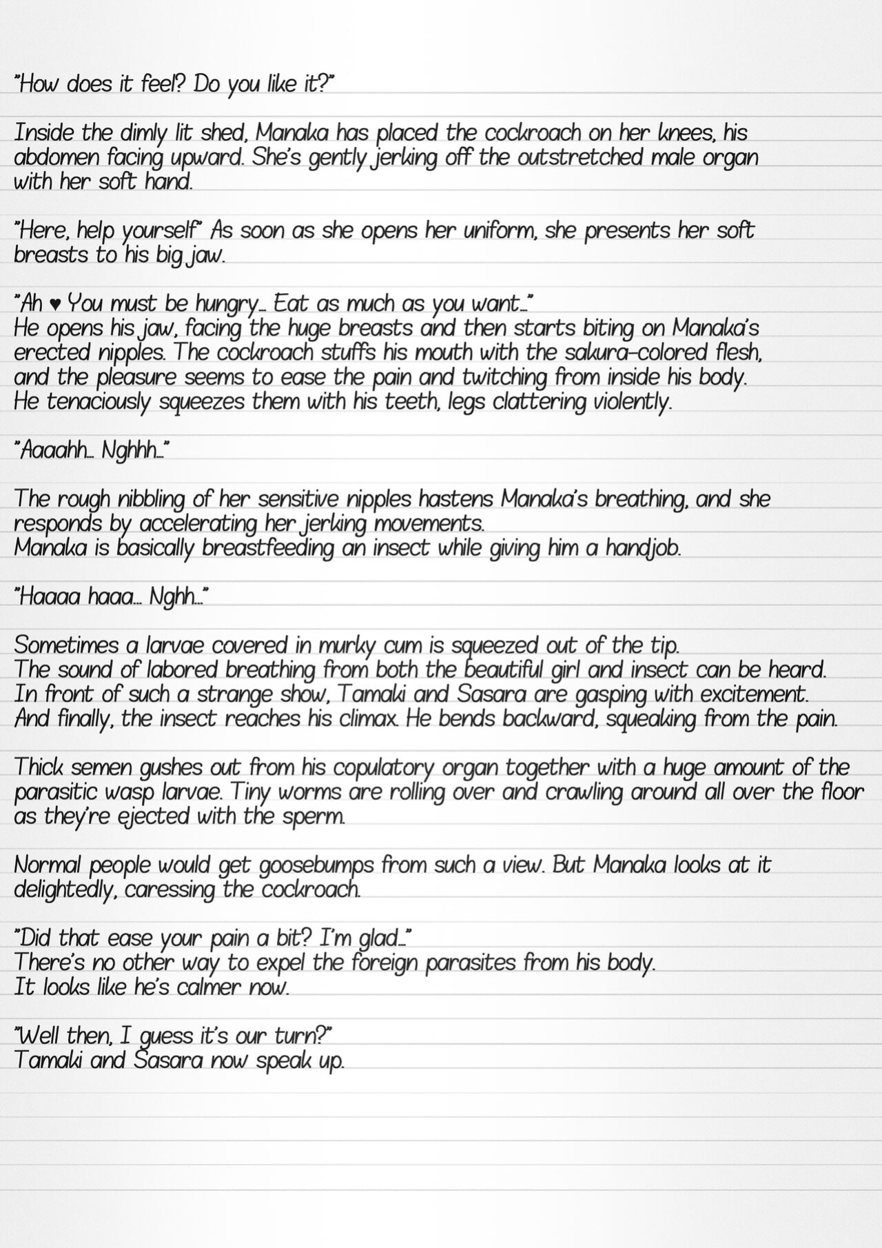 [Tiba-Santi (Misuke)] Misuke's Short Stories 8 - Parasitized Cockroach (ToHeart2 Dungeon Travelers)