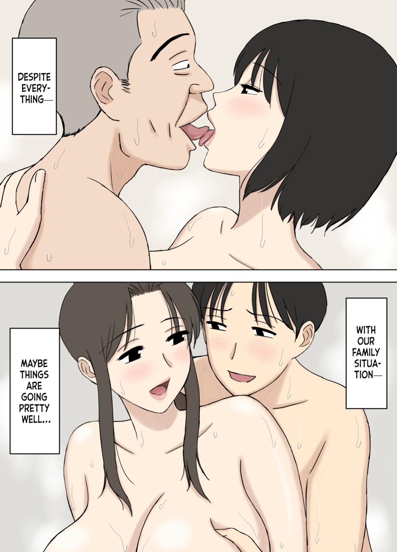[Urakan] Tsuma ga Ore no Oyaji to Issho ni Furo ni Haitte irun daga.. 2 | My Wife is Taking a Bath With My Father.. 2 [Chalklog]
