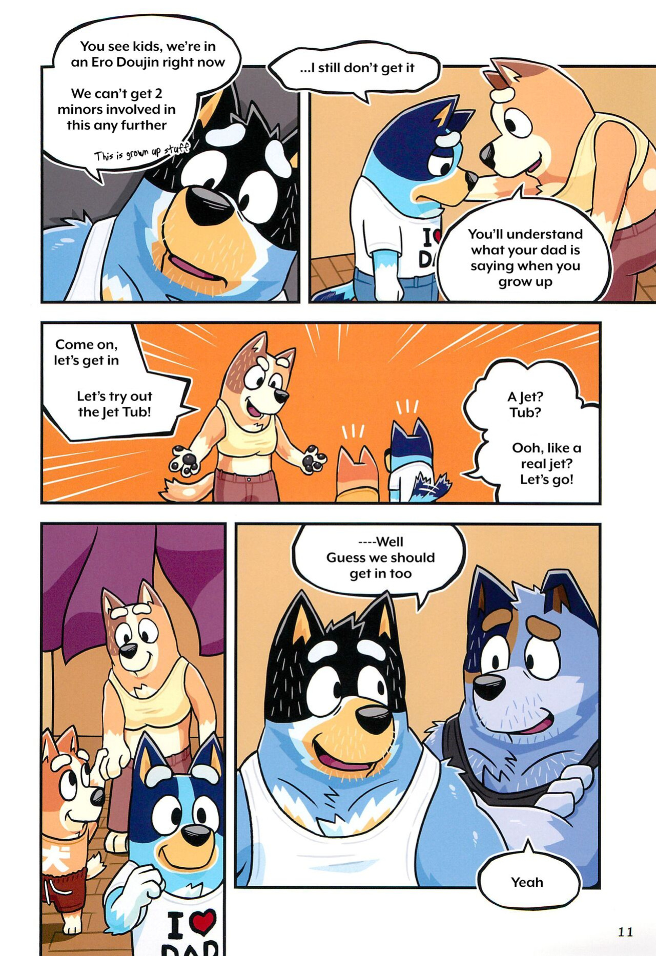 (Kansai Kemoket 9) [Untendou (Kajimaru)] When the lil' brother beats the big brother (Bluey)