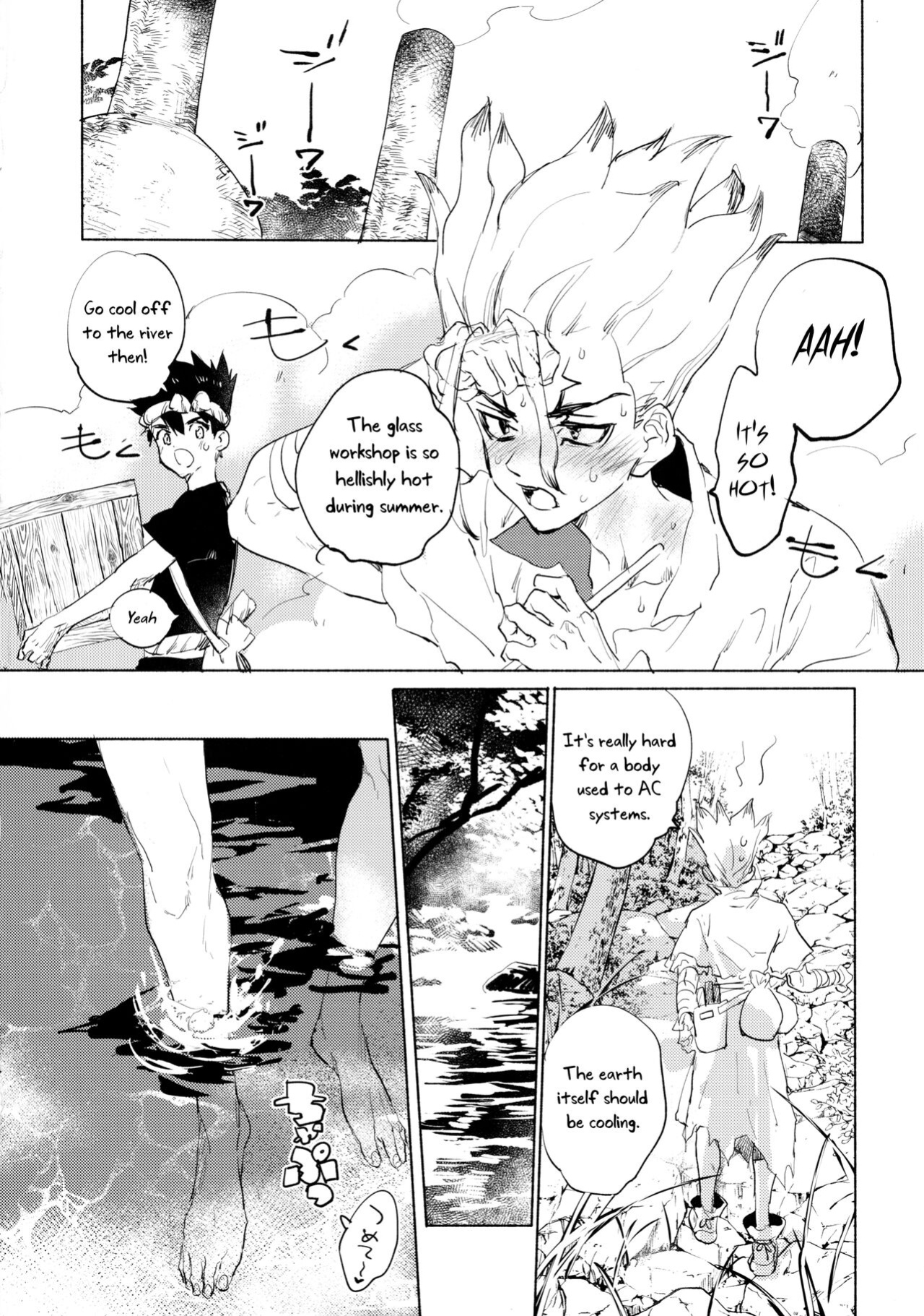 (The ROCK 2) [tcnc (Serizawa Nae)] Sekki Sekai de Mabushii Natsu (Dr. STONE) [Uncle Bane]