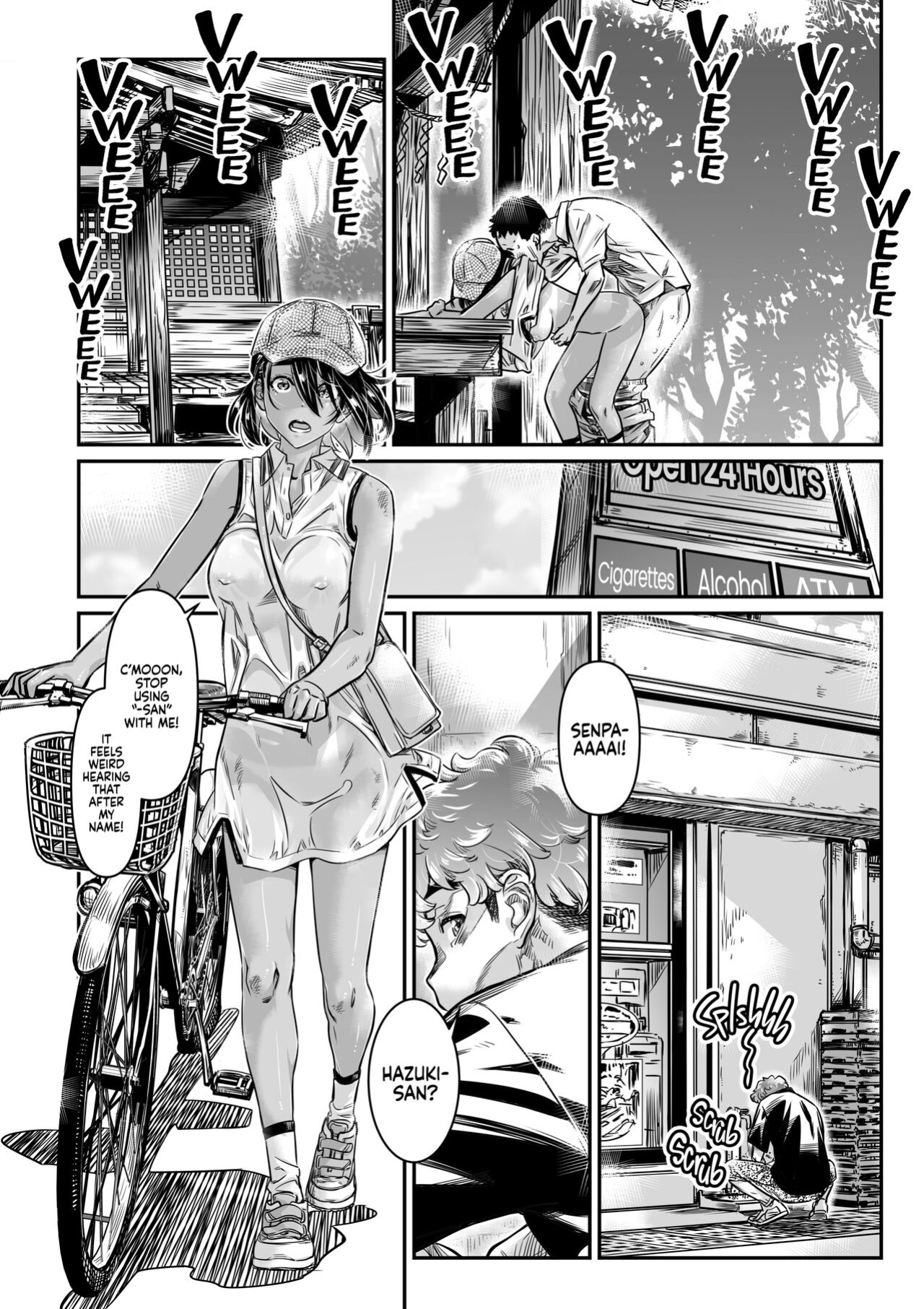 [Burning Shimai (MARUTA)] The Tanlined Town Bike Has Set Her Perverted Exhibitionist Sights on Her Virgin Senpai [2d-market.com]