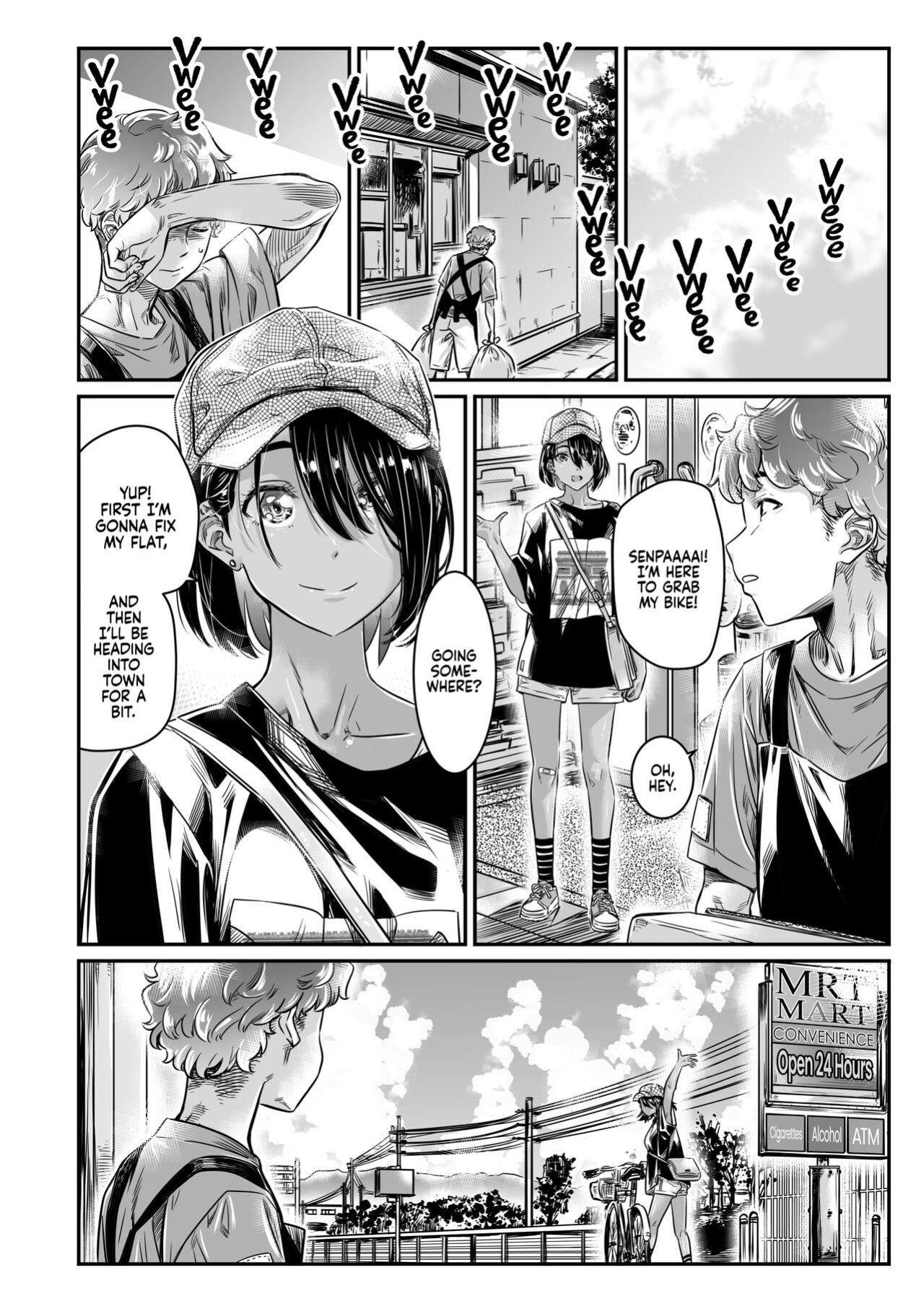 [Burning Shimai (MARUTA)] The Tanlined Town Bike Has Set Her Perverted Exhibitionist Sights on Her Virgin Senpai [2d-market.com]