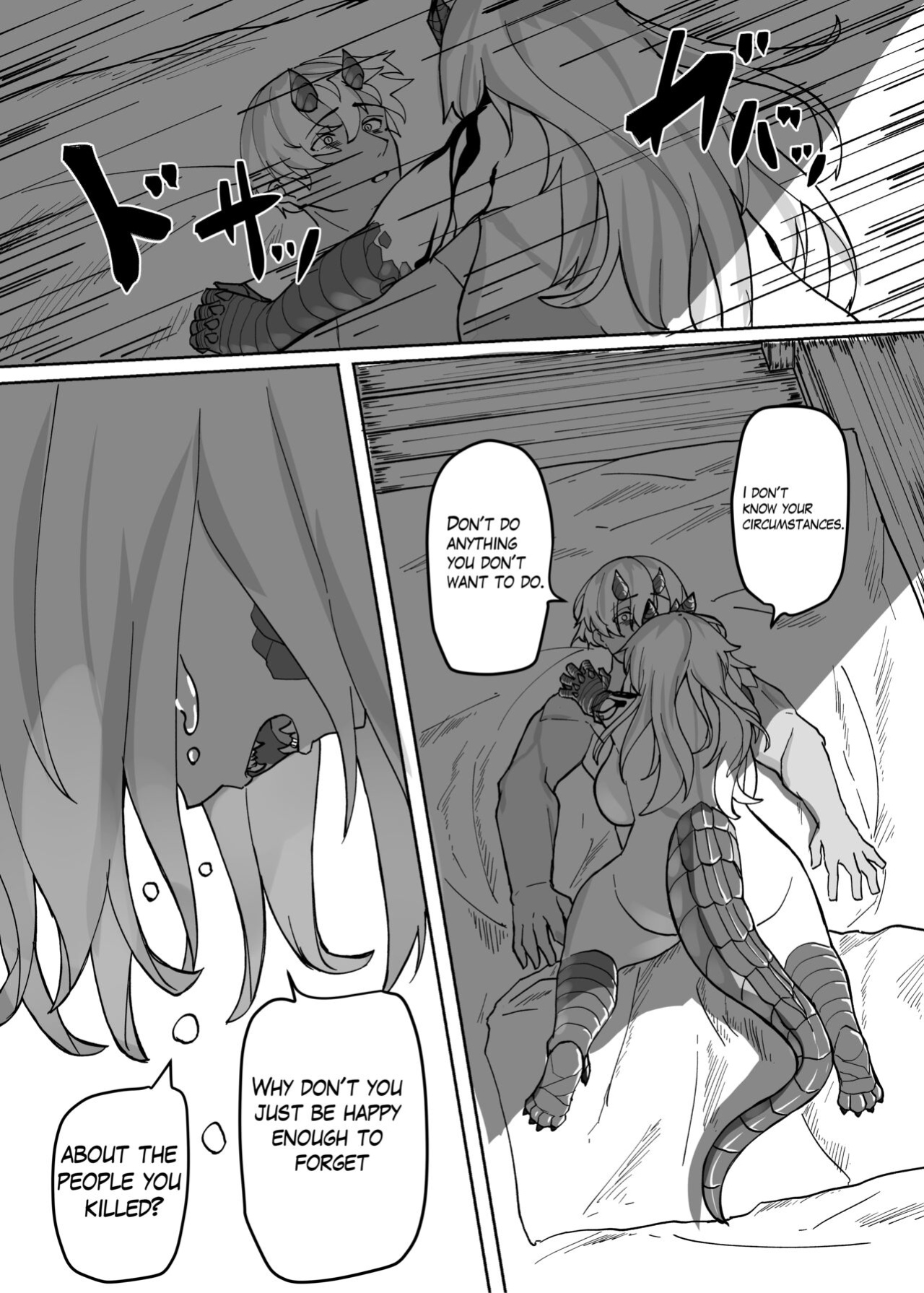 [Saikutsu Kichi (Kagarimachi Konatsu)] Because That Night Was The Happiest They've Ever Been - Persecuted Dragon Girl and an Assassin at His Limit Forget Human Speech and Have Beastly Sex