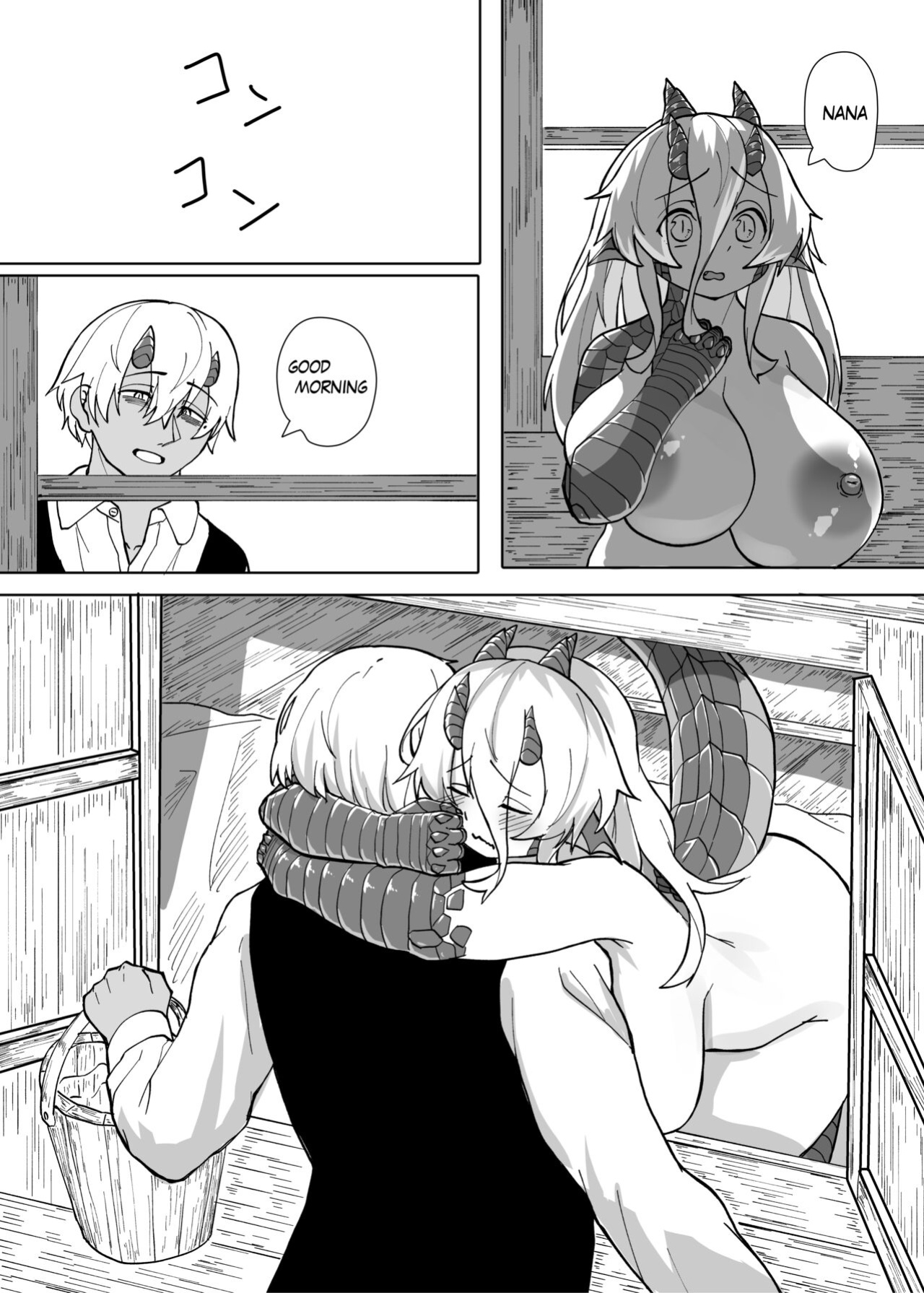 [Saikutsu Kichi (Kagarimachi Konatsu)] Because That Night Was The Happiest They've Ever Been - Persecuted Dragon Girl and an Assassin at His Limit Forget Human Speech and Have Beastly Sex