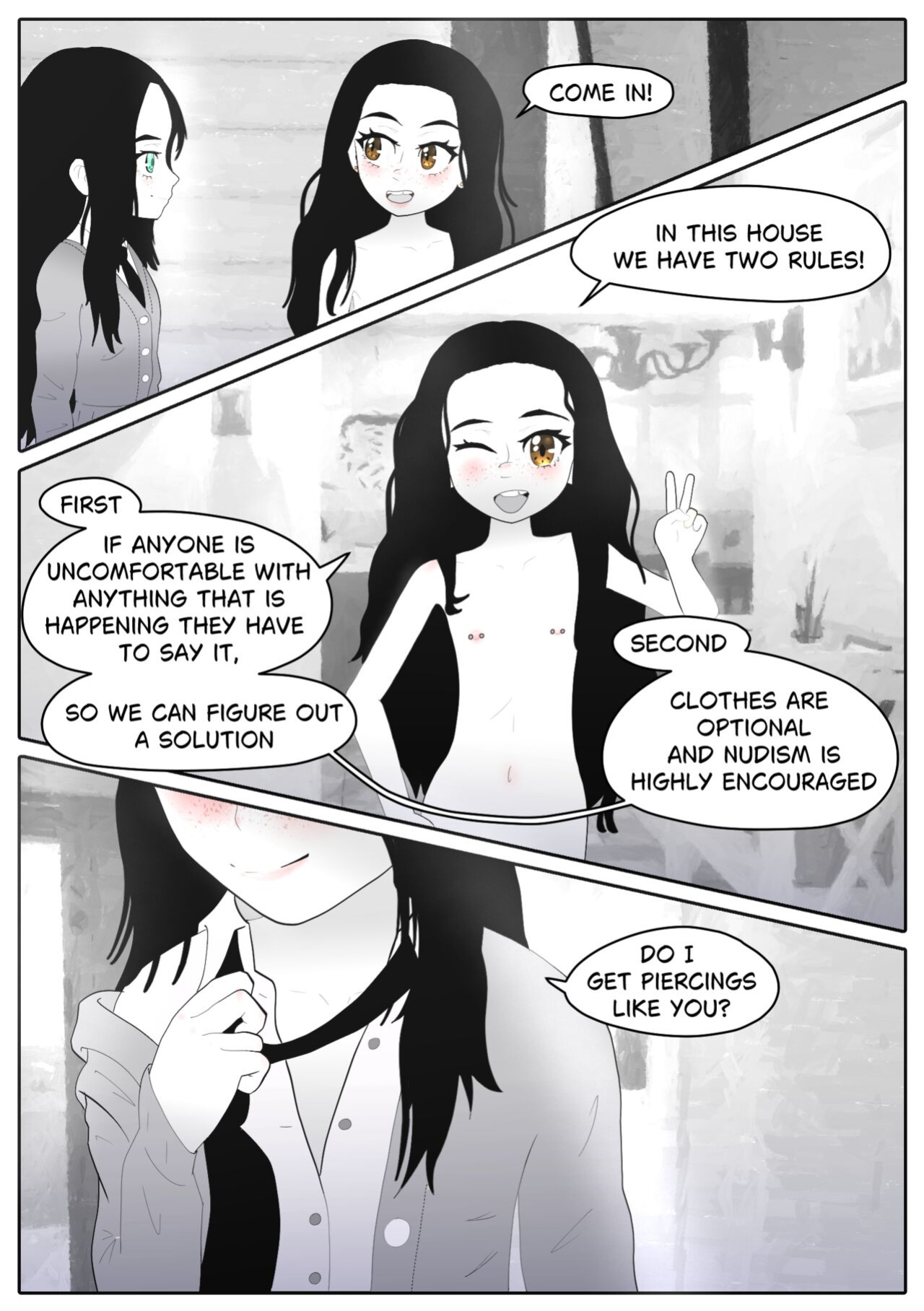 [Aria Pikapo] Marie's Training Part 1 + 2 [B&W][commission]