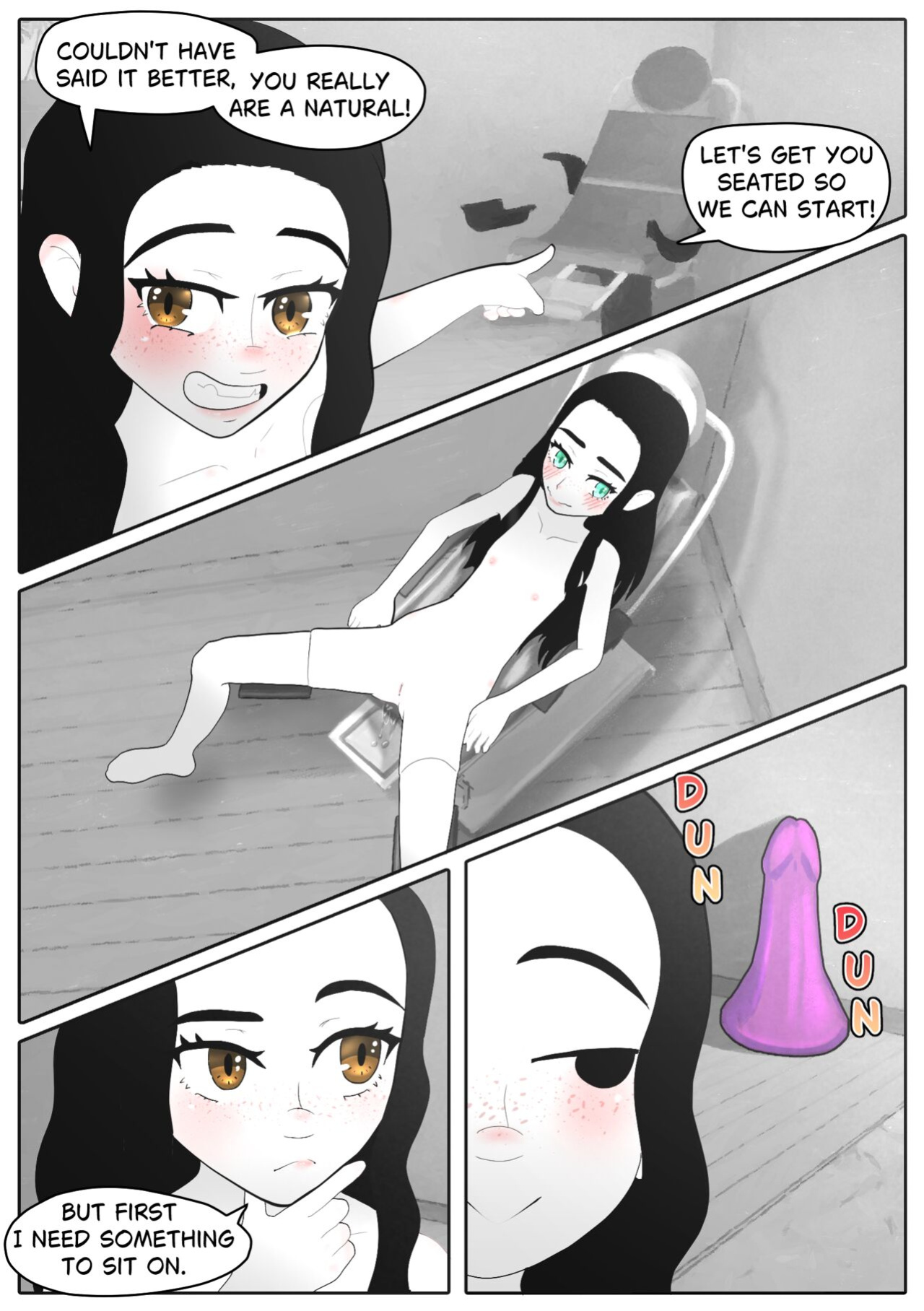 [Aria Pikapo] Marie's Training Part 1 + 2 [B&W][commission]