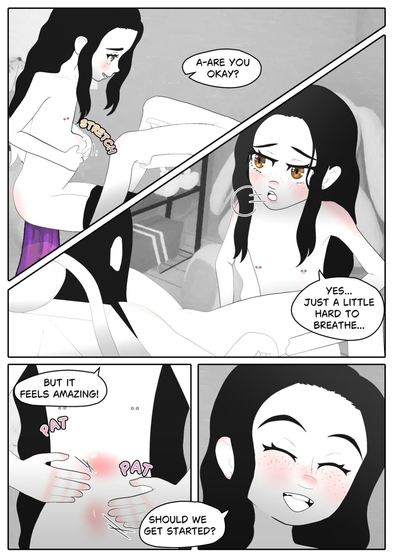 [Aria Pikapo] Marie's Training Part 1 + 2 [B&W][commission]