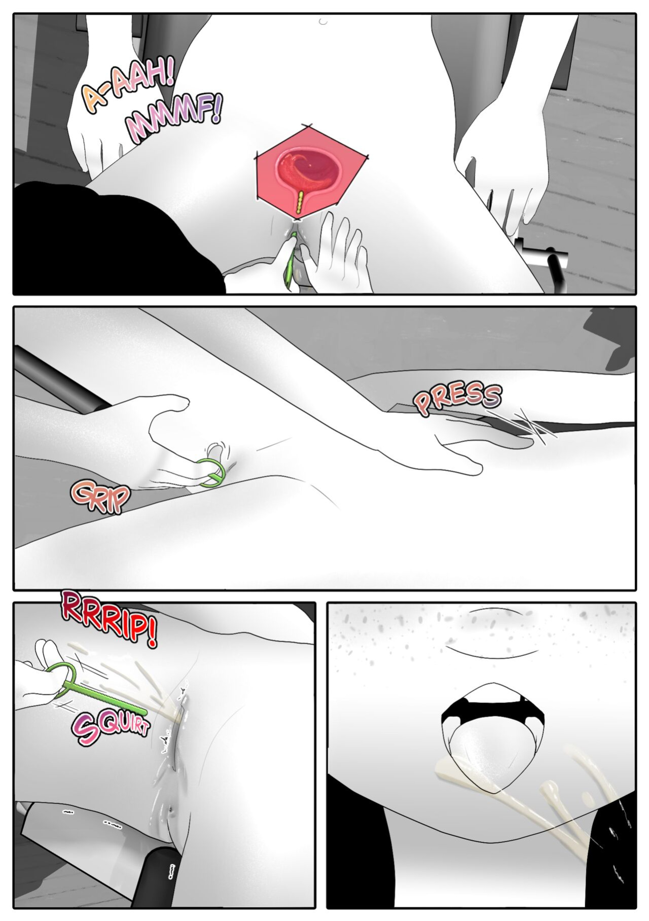 [Aria Pikapo] Marie's Training Part 1 + 2 [B&W][commission]