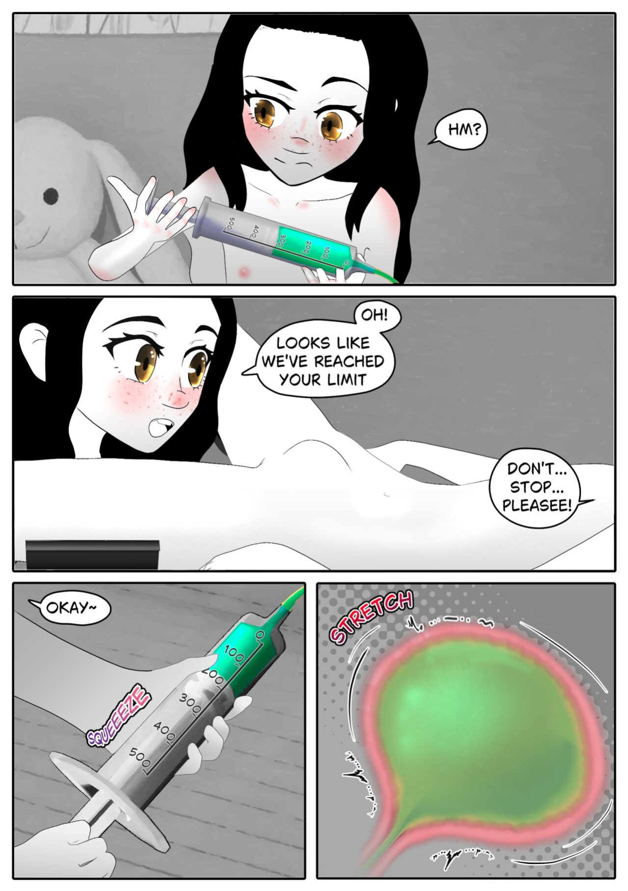 [Aria Pikapo] Marie's Training Part 1 + 2 [B&W][commission]