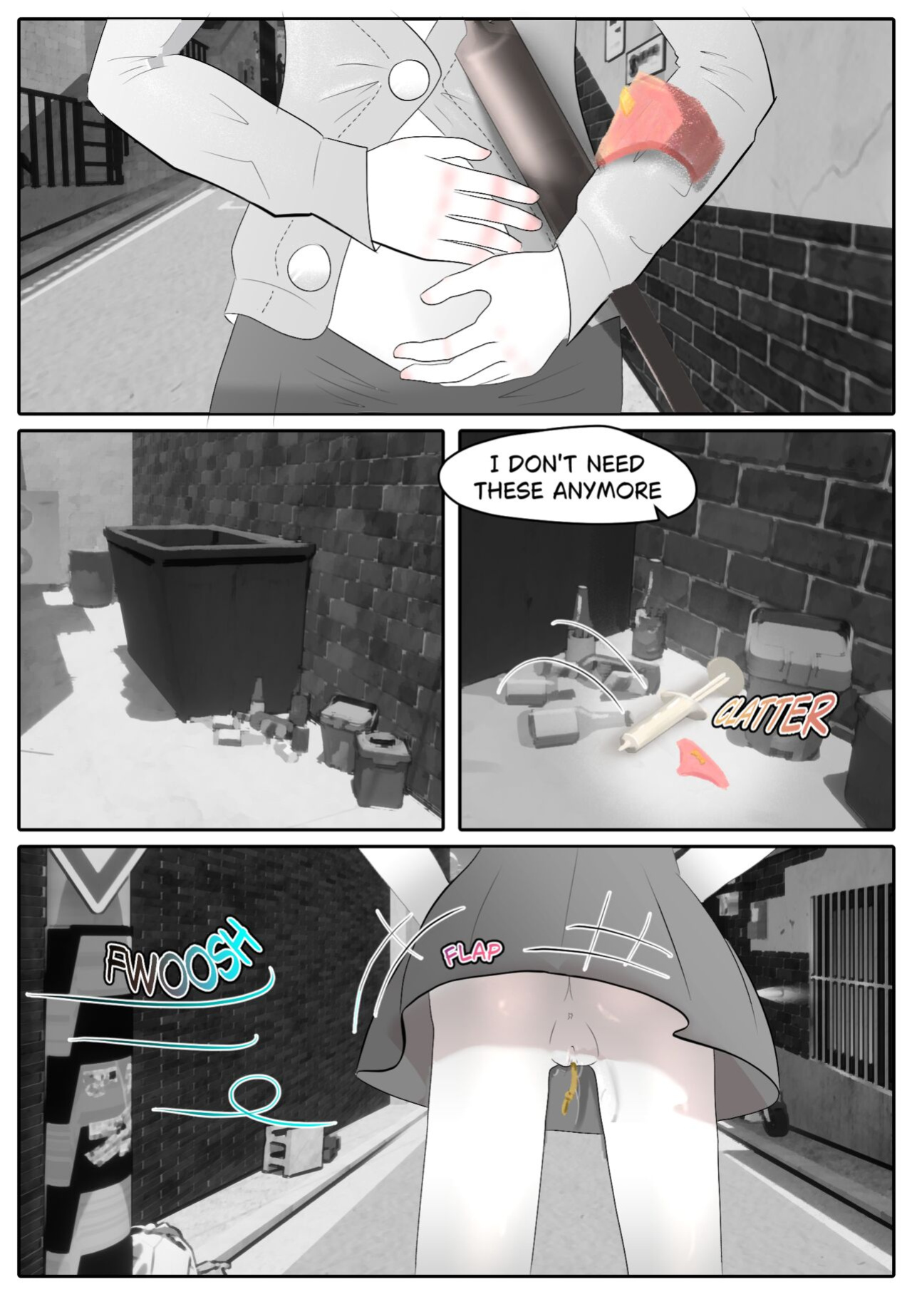 [Aria Pikapo] Marie's Training Part 1 + 2 [B&W][commission]