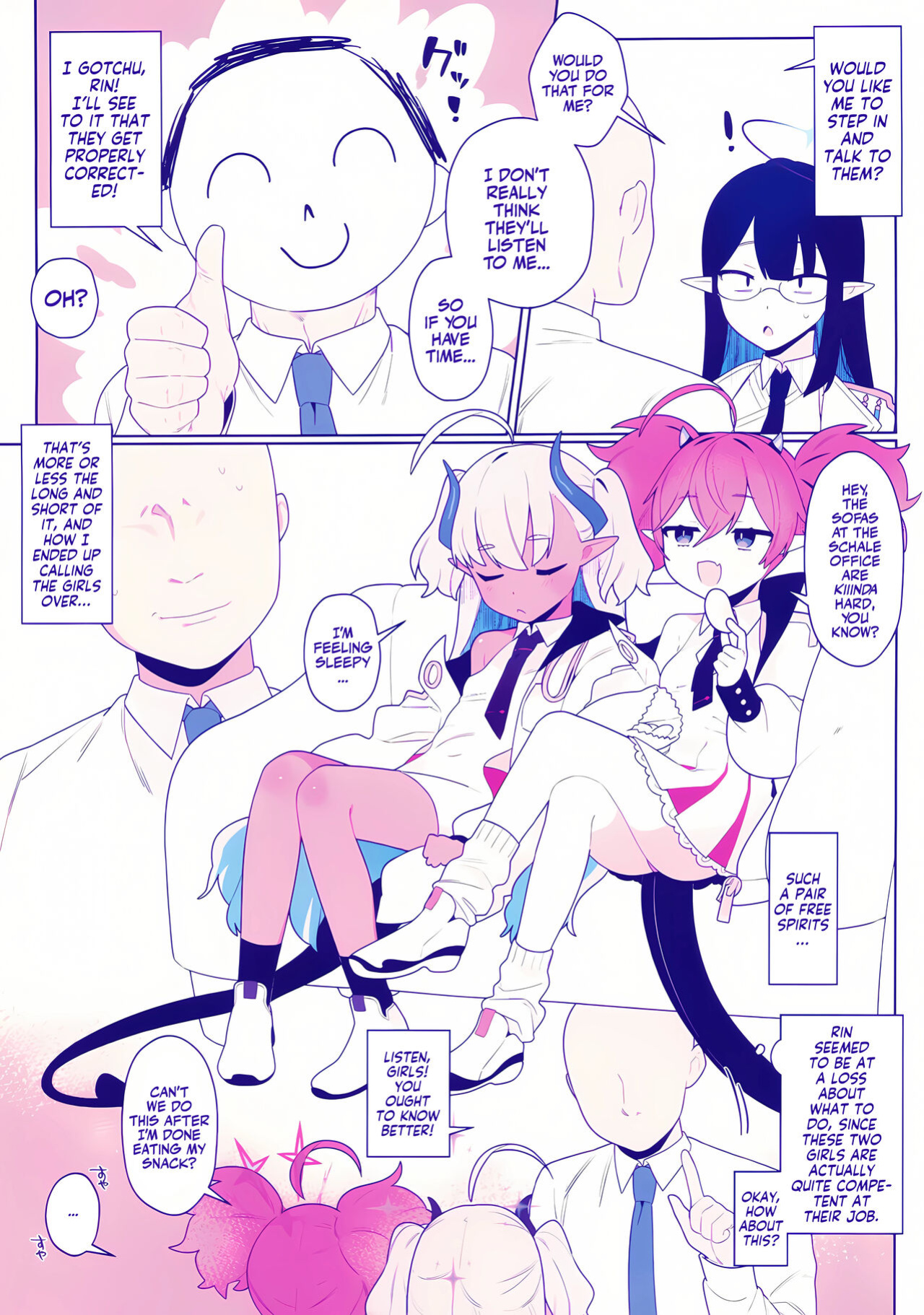 (Sensei no Archive 10) [Futsuu no Tapiokaya-san (Futatsu no Peanuts)] Osaborikaijyuu (Blue Archive) | Hooky Monsters [Team Rabu2]