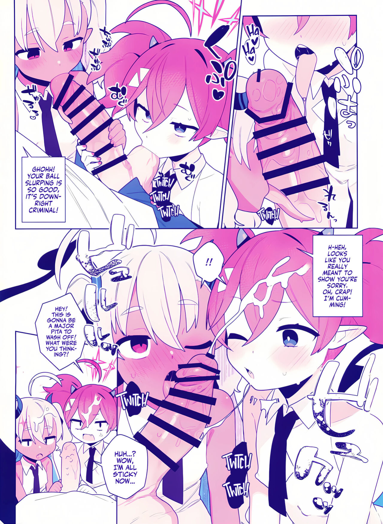 (Sensei no Archive 10) [Futsuu no Tapiokaya-san (Futatsu no Peanuts)] Osaborikaijyuu (Blue Archive) | Hooky Monsters [Team Rabu2]