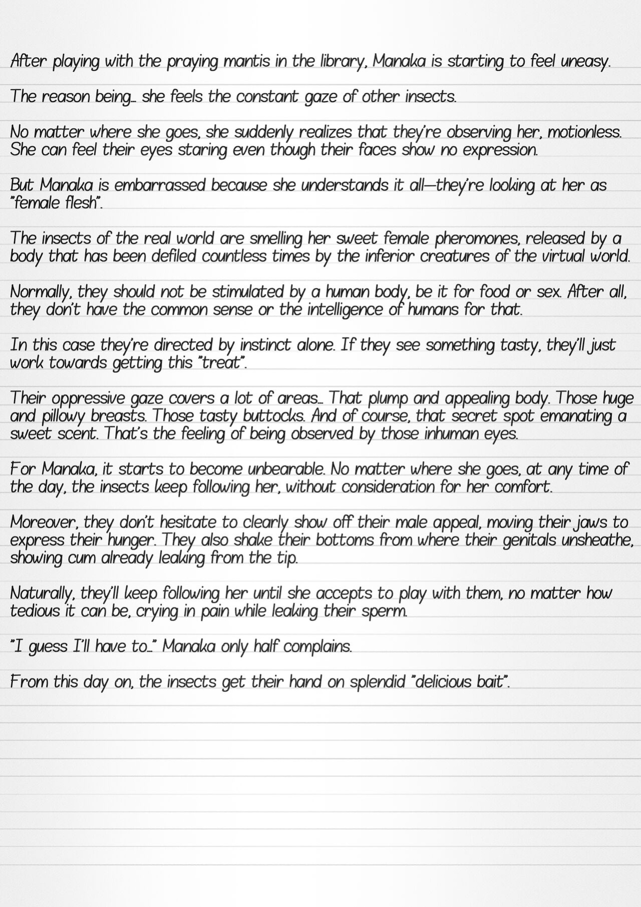[Tiba-Santi (Misuke)] Misuke's Short Stories 11 - Manaka's Insect Game 2 (ToHeart2 Dungeon Travelers)