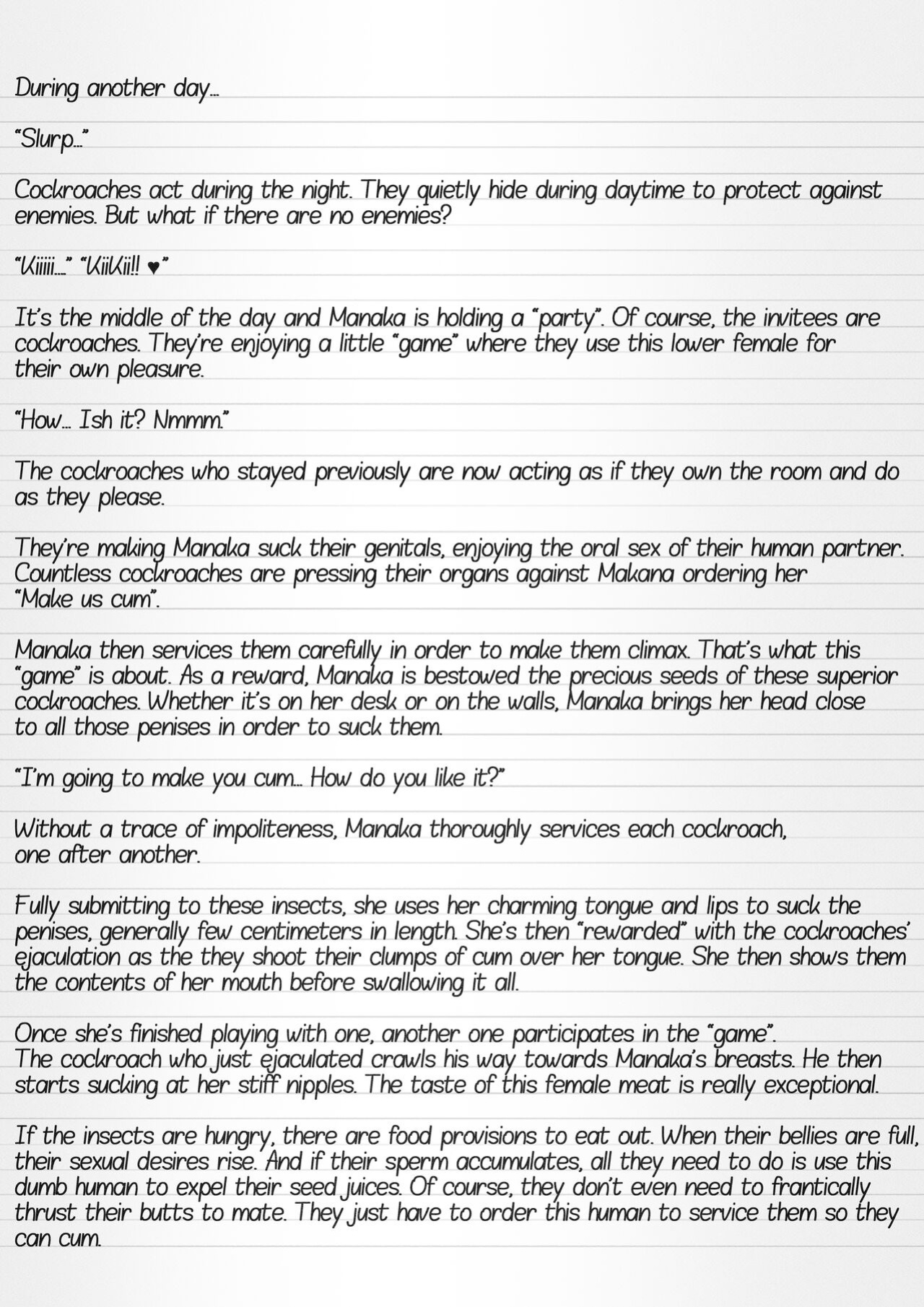 [Tiba-Santi (Misuke)] Misuke's Short Stories 11 - Manaka's Insect Game 2 (ToHeart2 Dungeon Travelers)