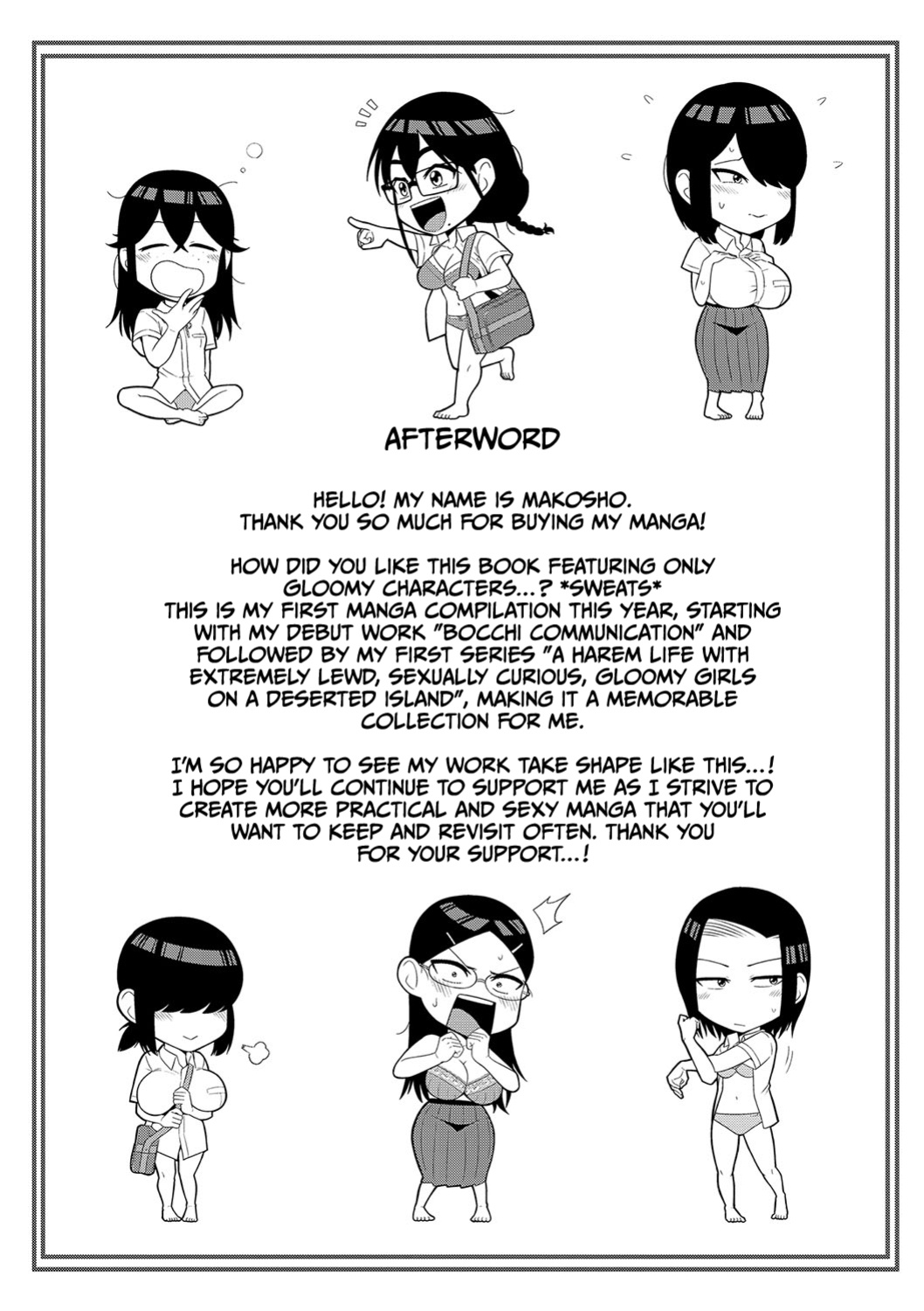 [Makosho] Mujintou de, SEX ni Kyoumi Shinshin na Dosukebe Inkya Joshi-tachi to Harem Life [CulturedCommissions]