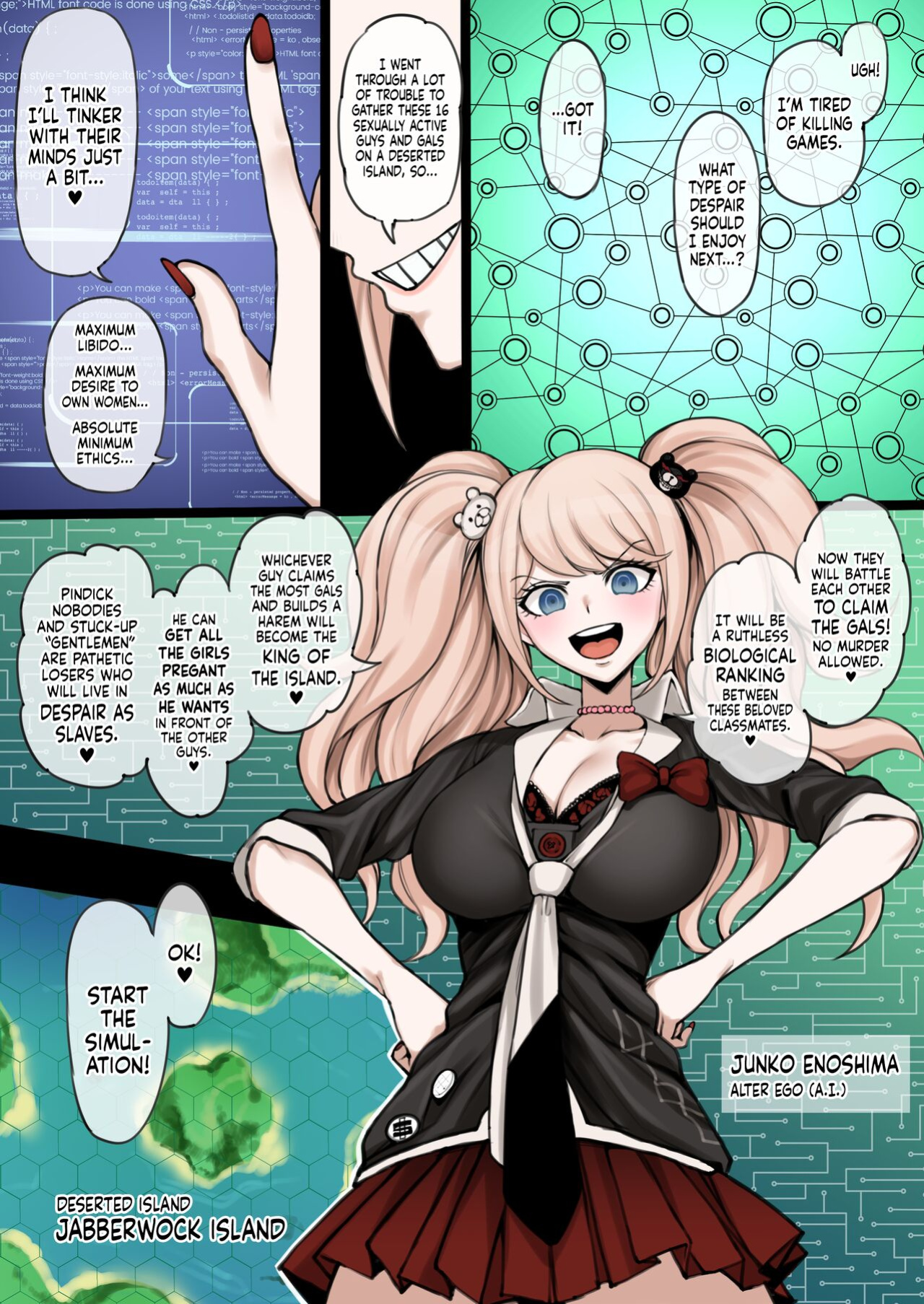 [Terasu MC] Danganronpa 2 (Color) [Tekkamaki]