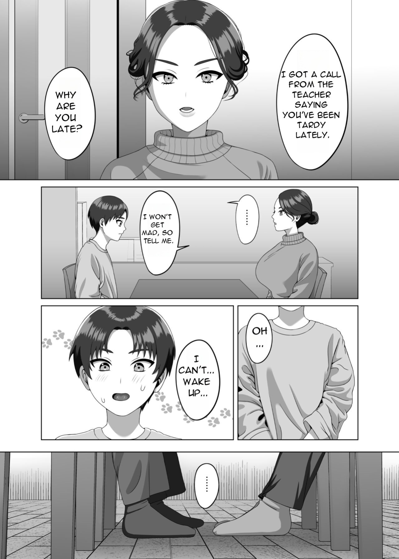 [GABUGABU (GABURI)] Musuko no Asadachi ni Doki Doki Shichau Okaa-san - A mother gets excited about her son's morning erection [DarklordMTLs]