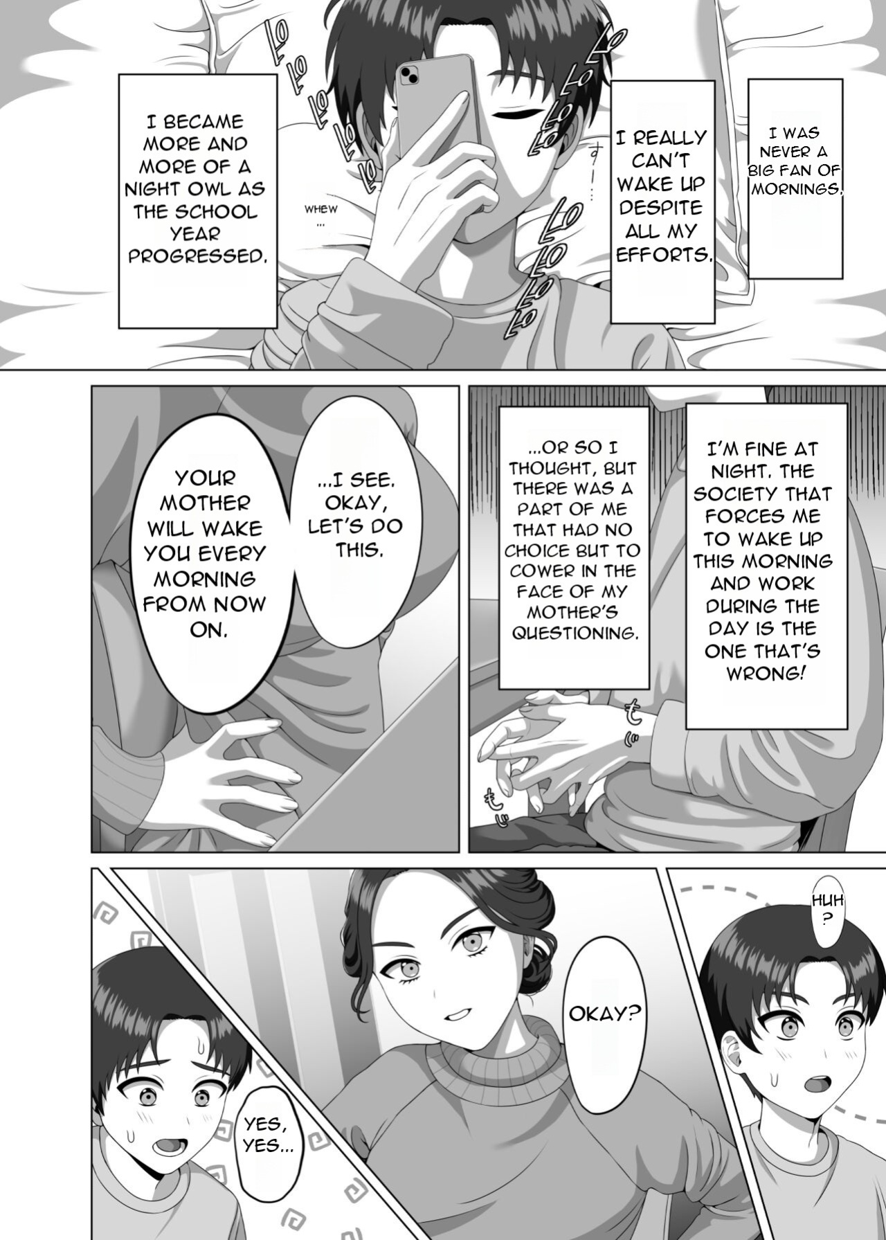 [GABUGABU (GABURI)] Musuko no Asadachi ni Doki Doki Shichau Okaa-san - A mother gets excited about her son's morning erection [DarklordMTLs]