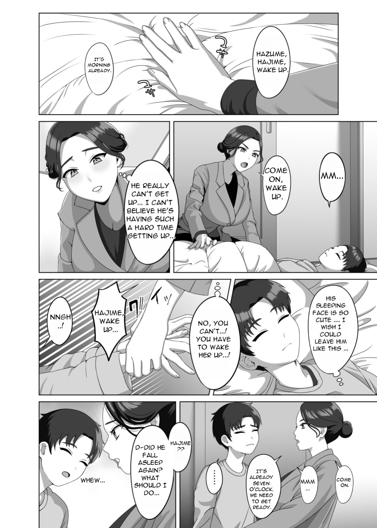 [GABUGABU (GABURI)] Musuko no Asadachi ni Doki Doki Shichau Okaa-san - A mother gets excited about her son's morning erection [DarklordMTLs]