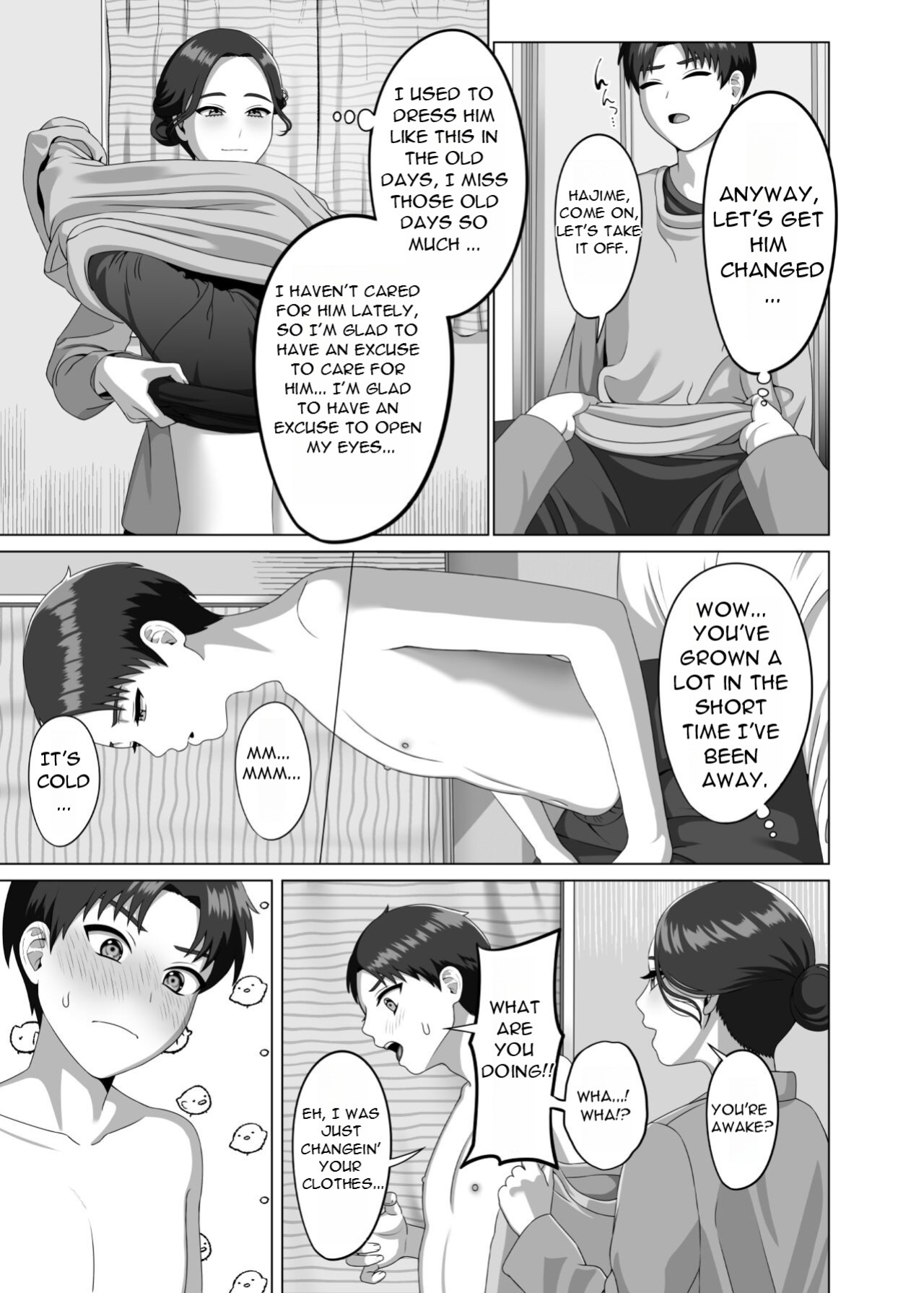 [GABUGABU (GABURI)] Musuko no Asadachi ni Doki Doki Shichau Okaa-san - A mother gets excited about her son's morning erection [DarklordMTLs]