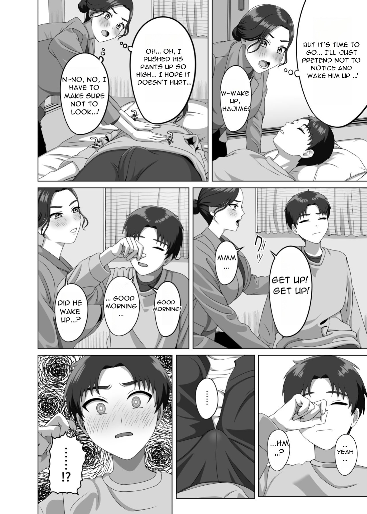 [GABUGABU (GABURI)] Musuko no Asadachi ni Doki Doki Shichau Okaa-san - A mother gets excited about her son's morning erection [DarklordMTLs]